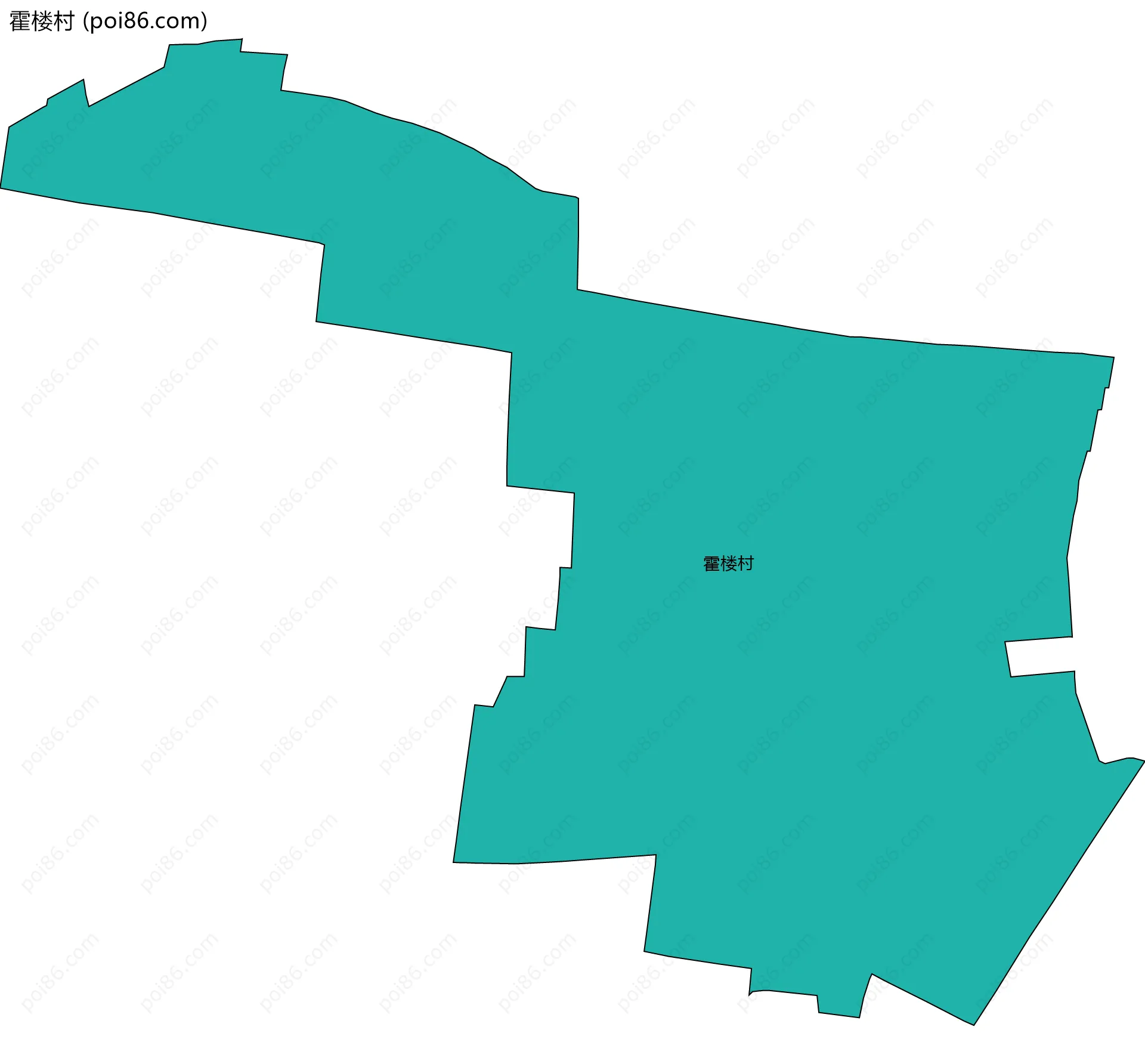 霍楼村边界地图