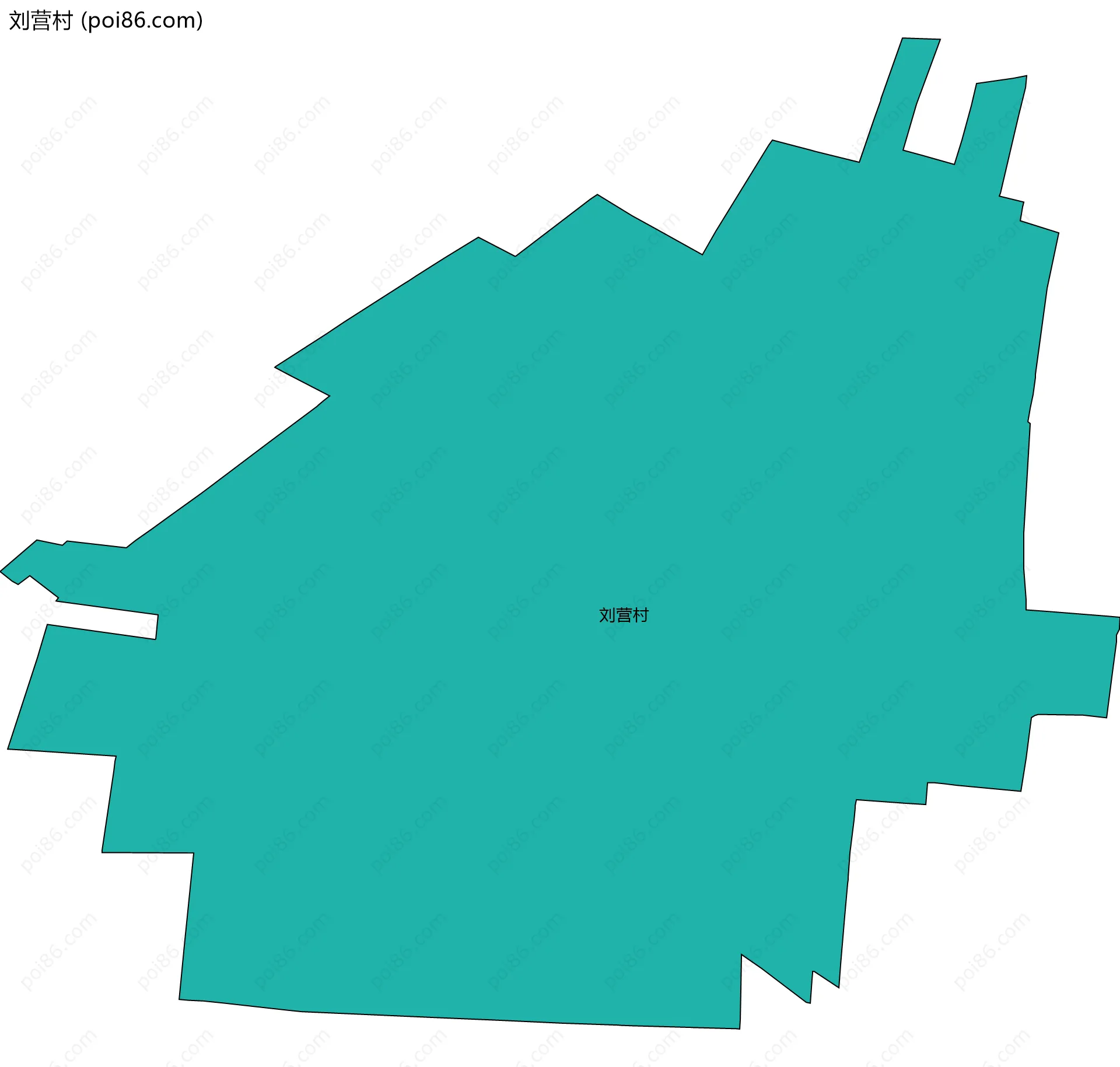 刘营村边界地图