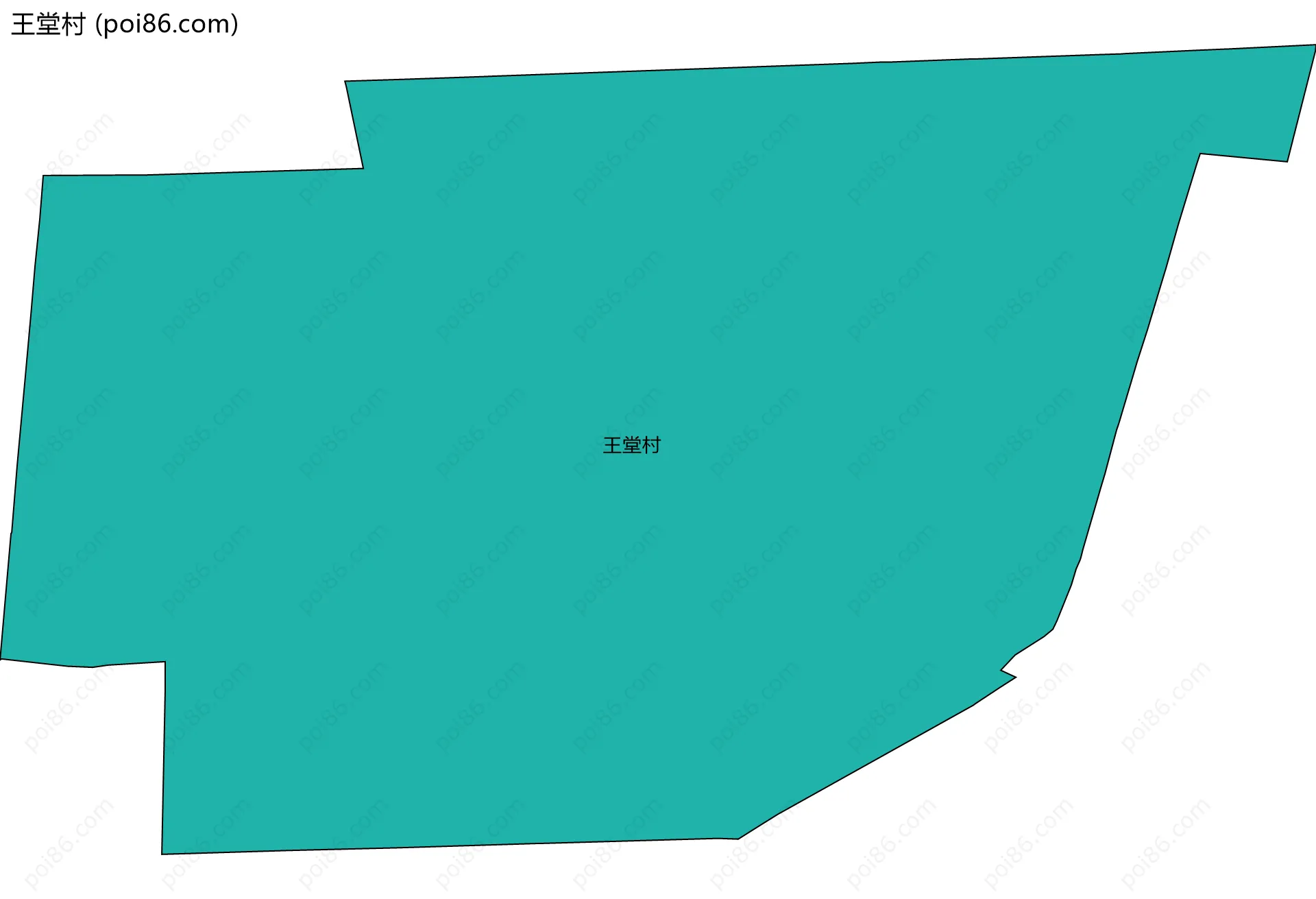 王堂村边界地图