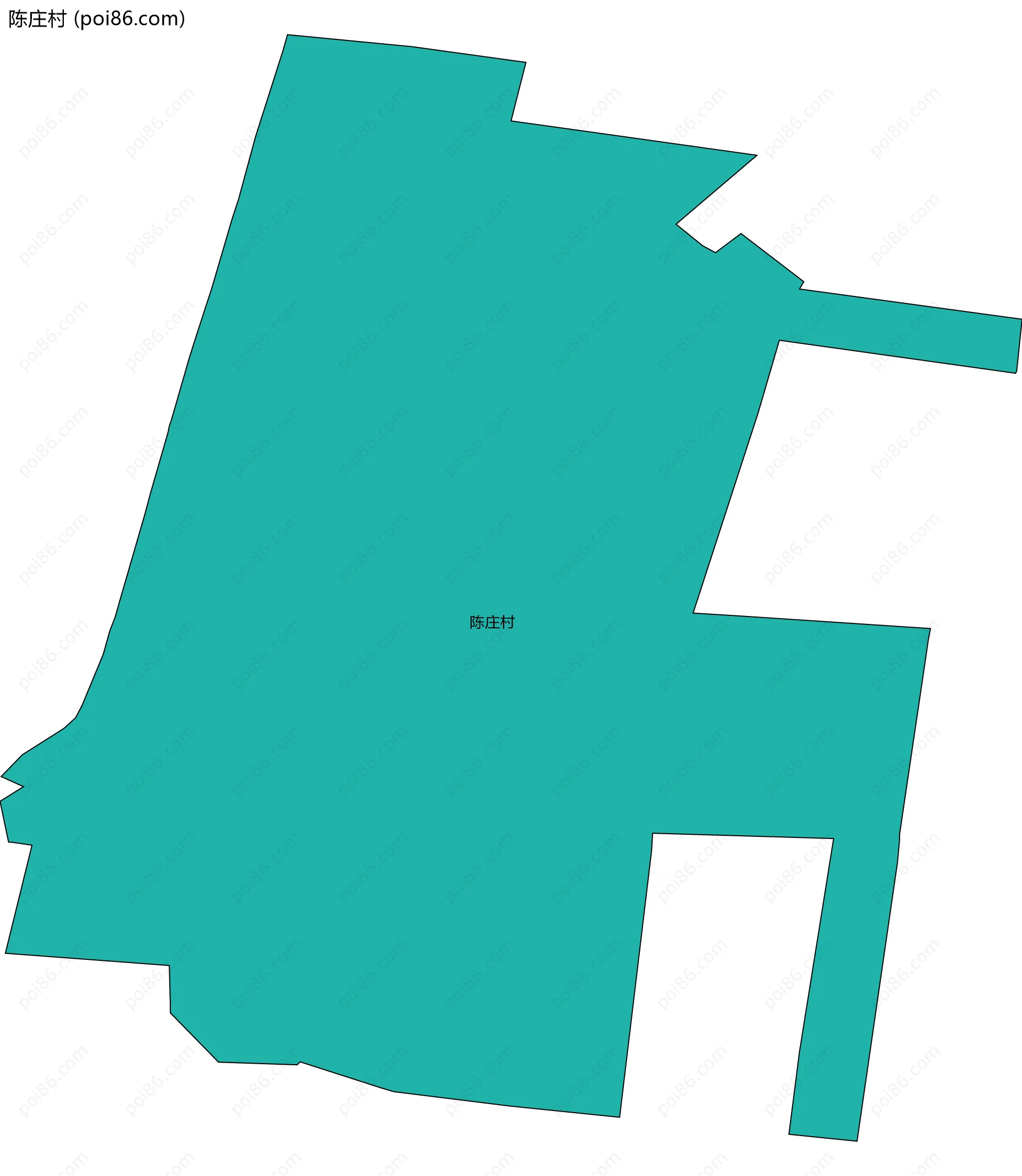 陈庄村边界地图