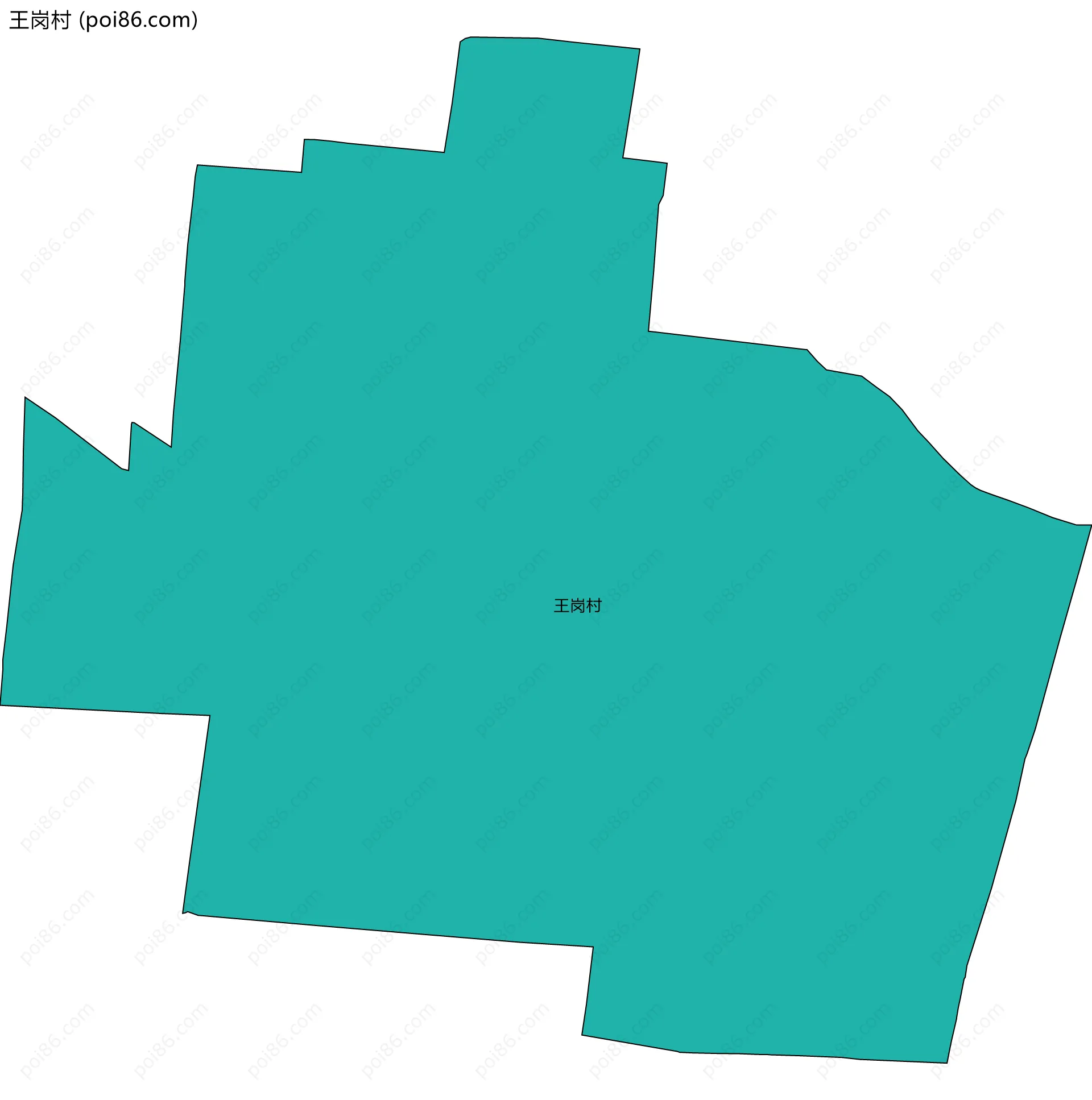 王岗村边界地图