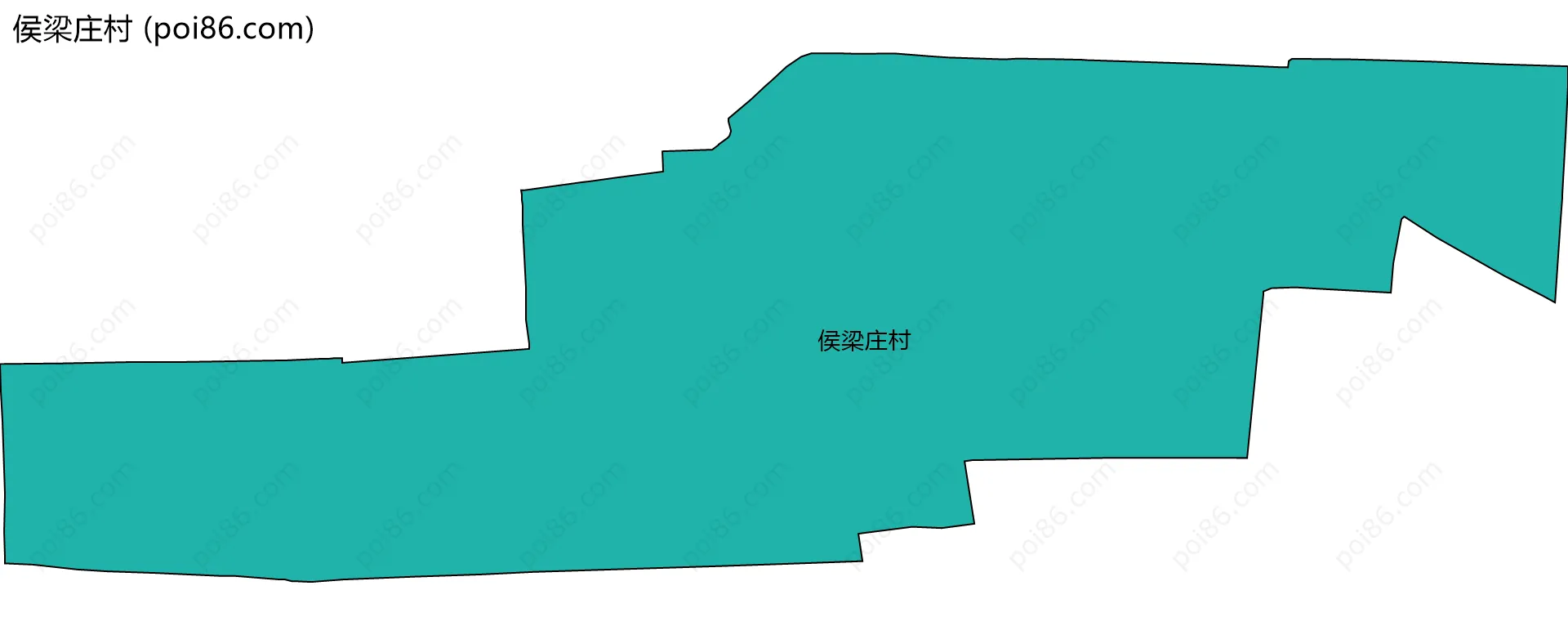 侯梁庄村边界地图