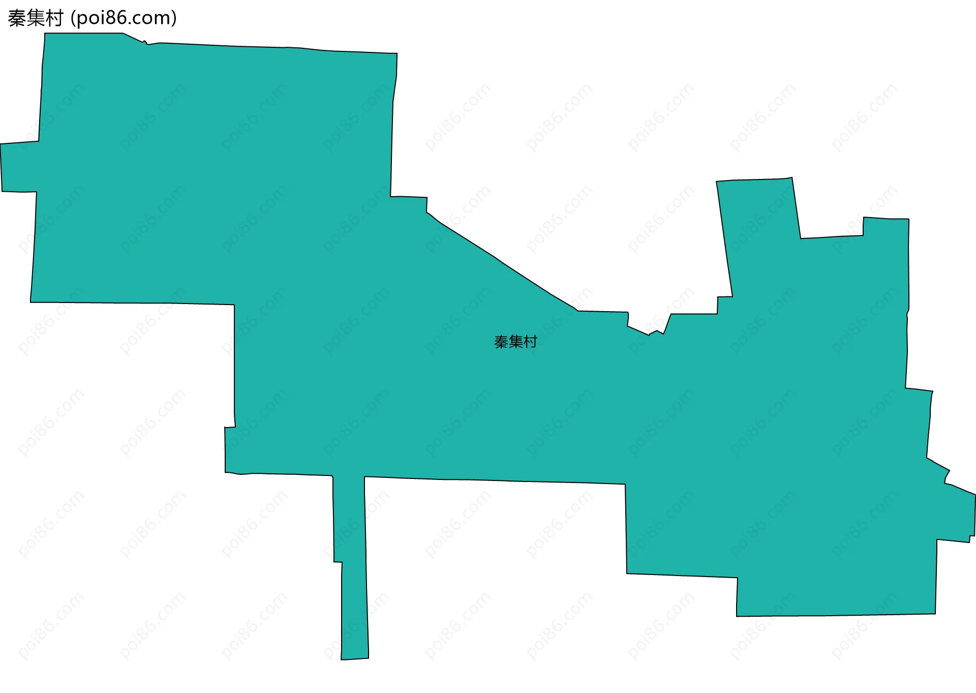 秦集村边界地图