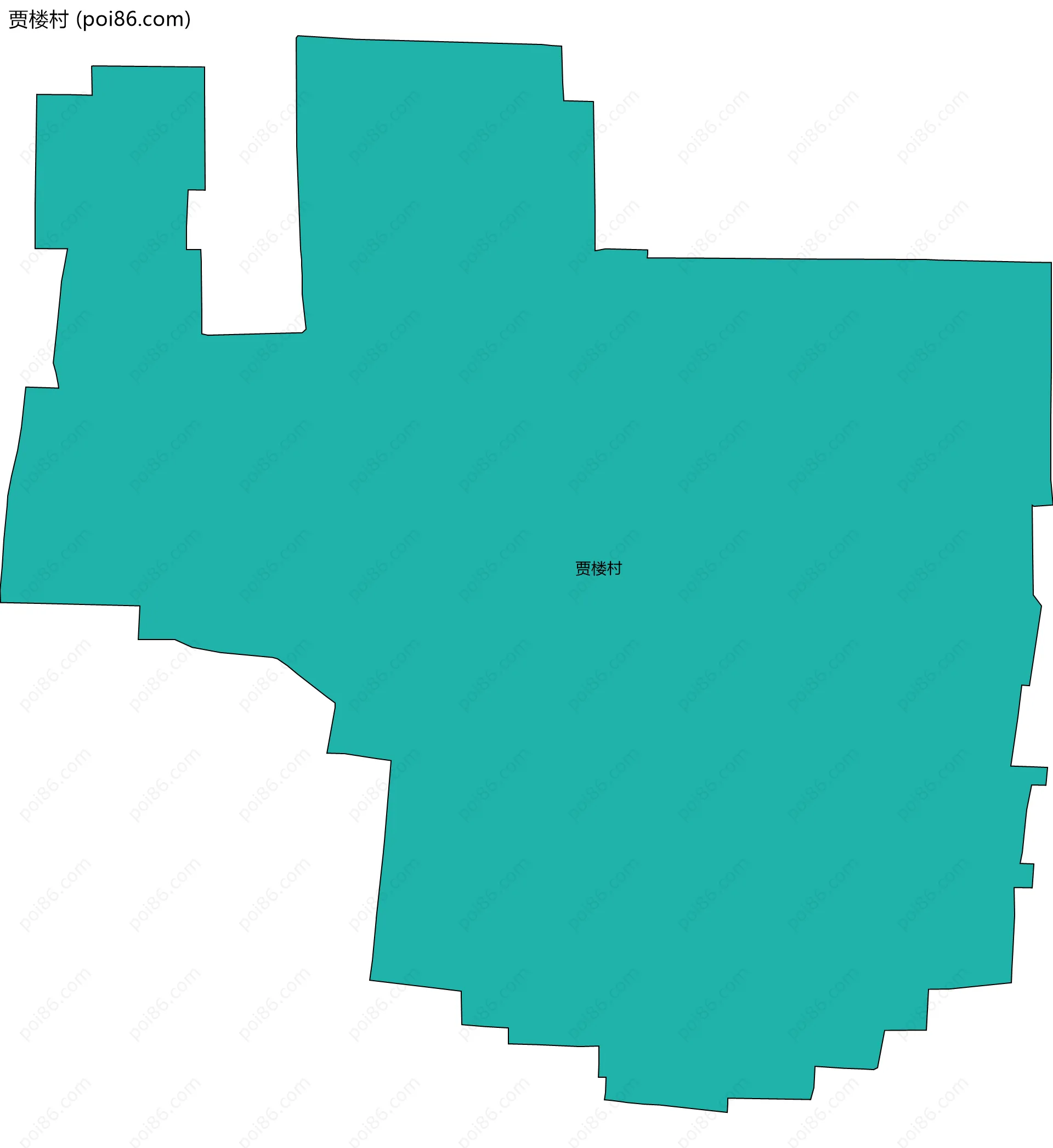 贾楼村边界地图