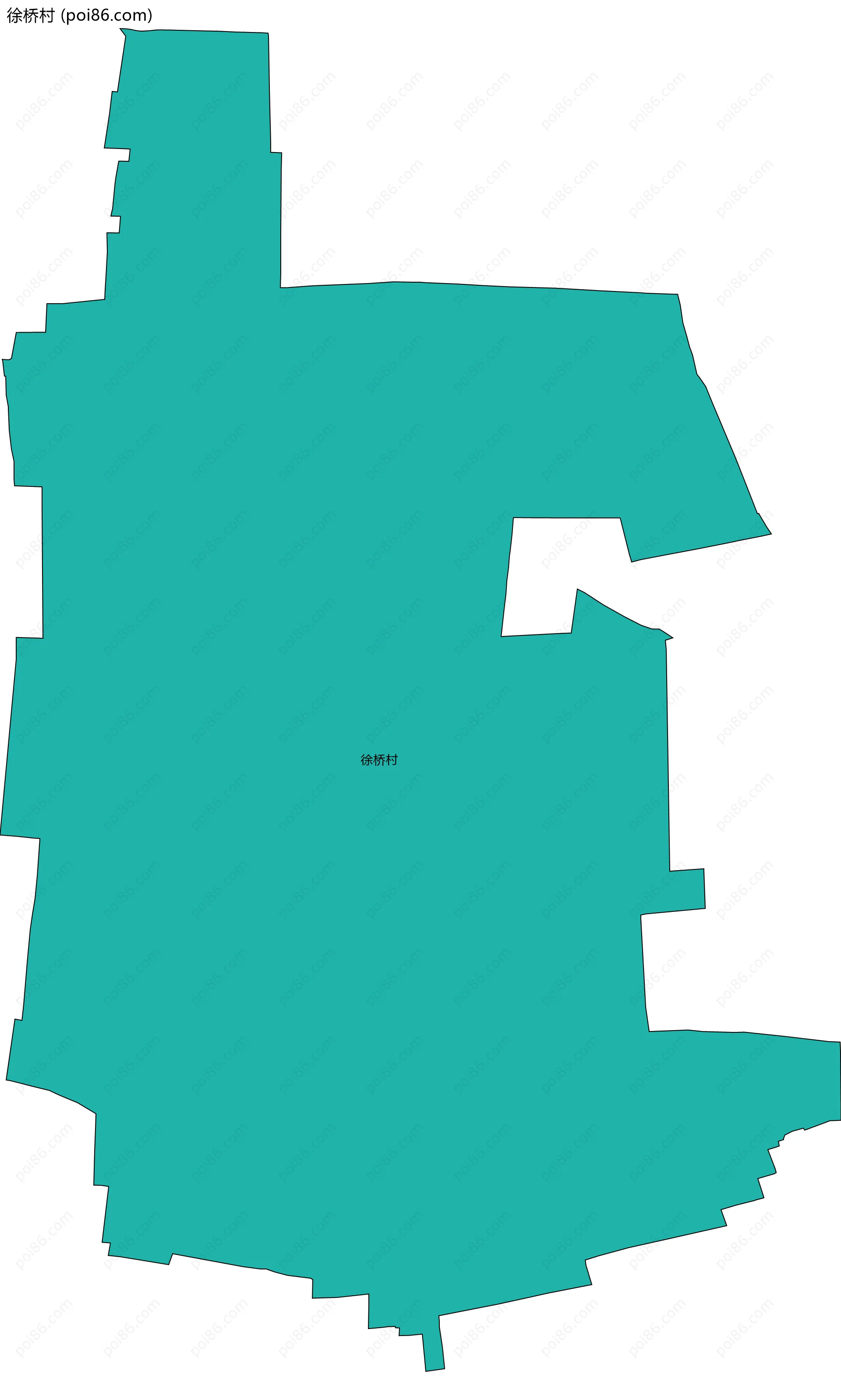 徐桥村边界地图