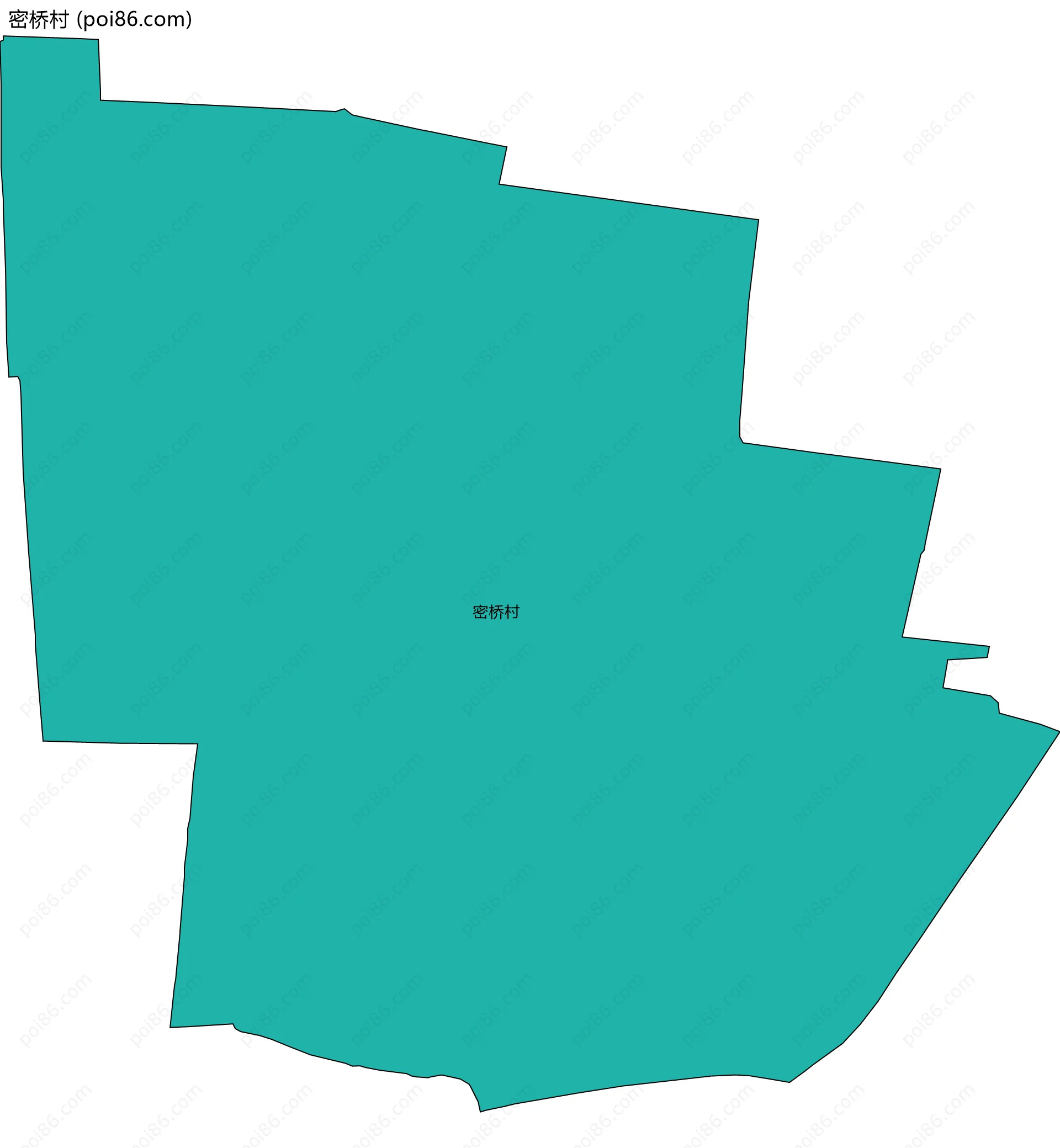 密桥村边界地图