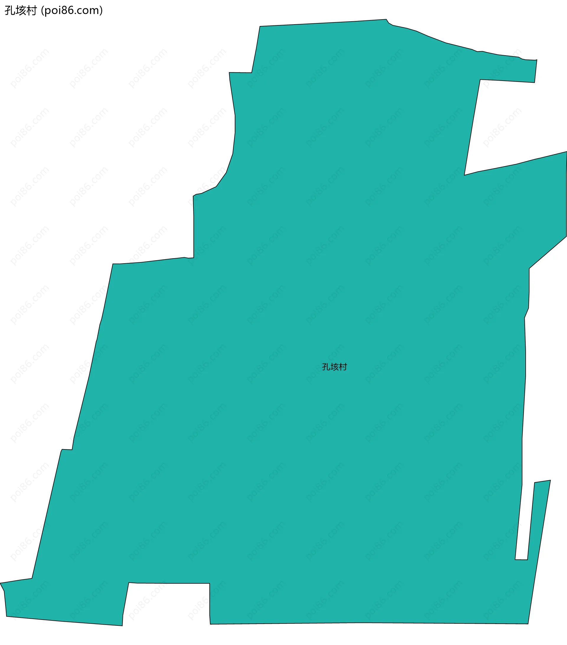 孔垓村边界地图