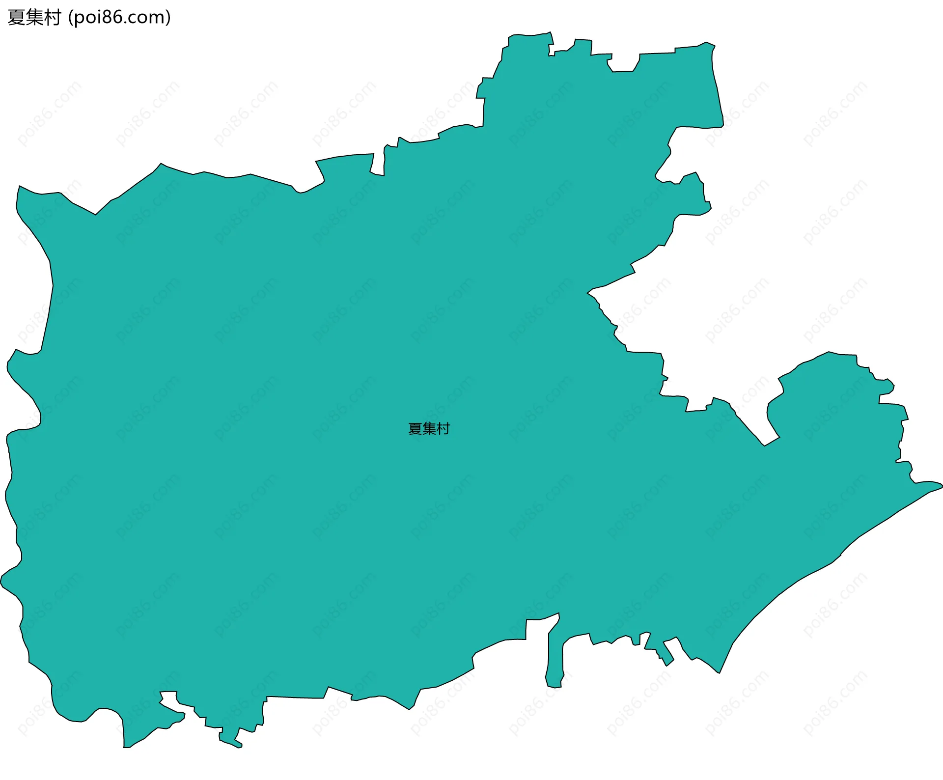 夏集村边界地图