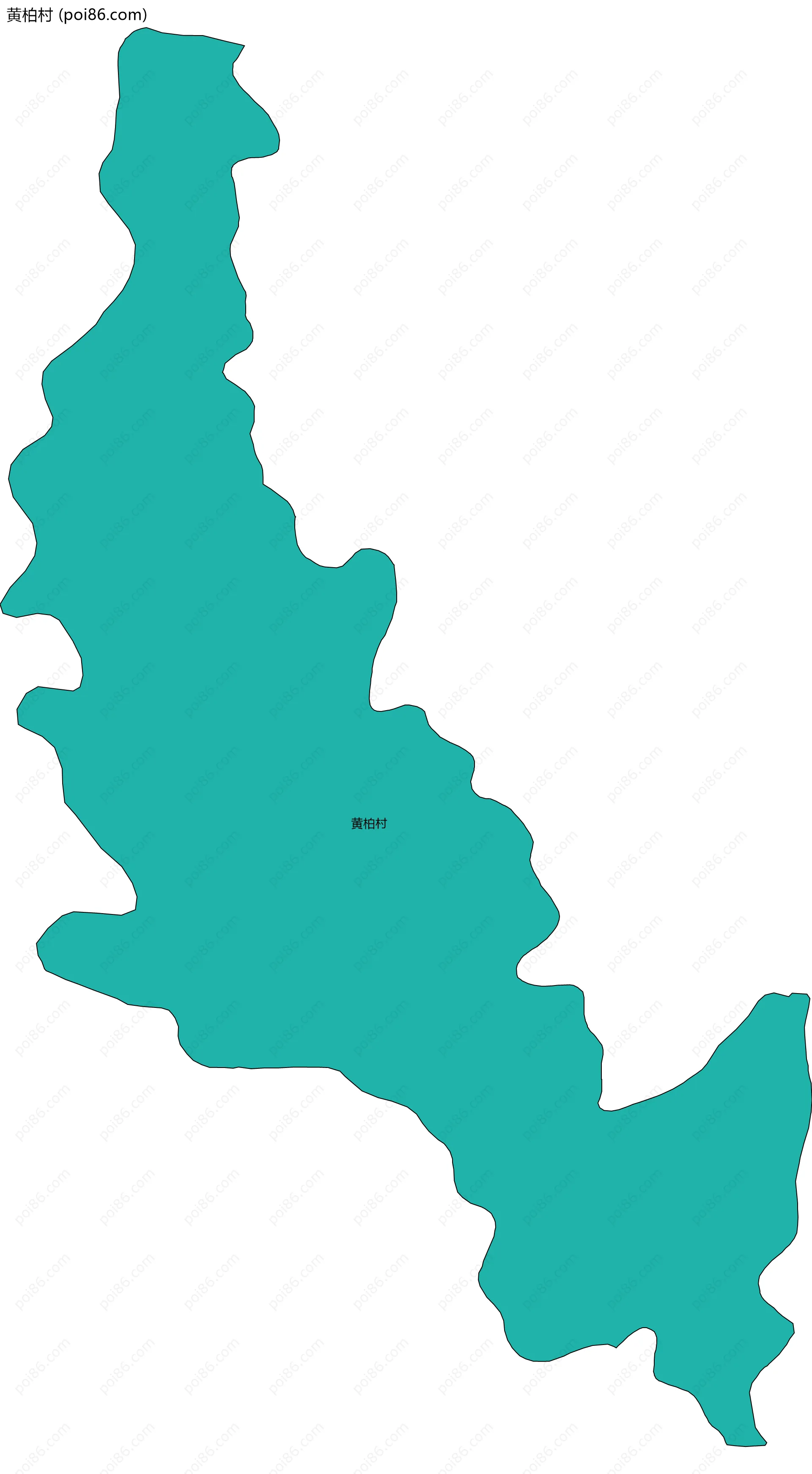 黄柏村边界地图