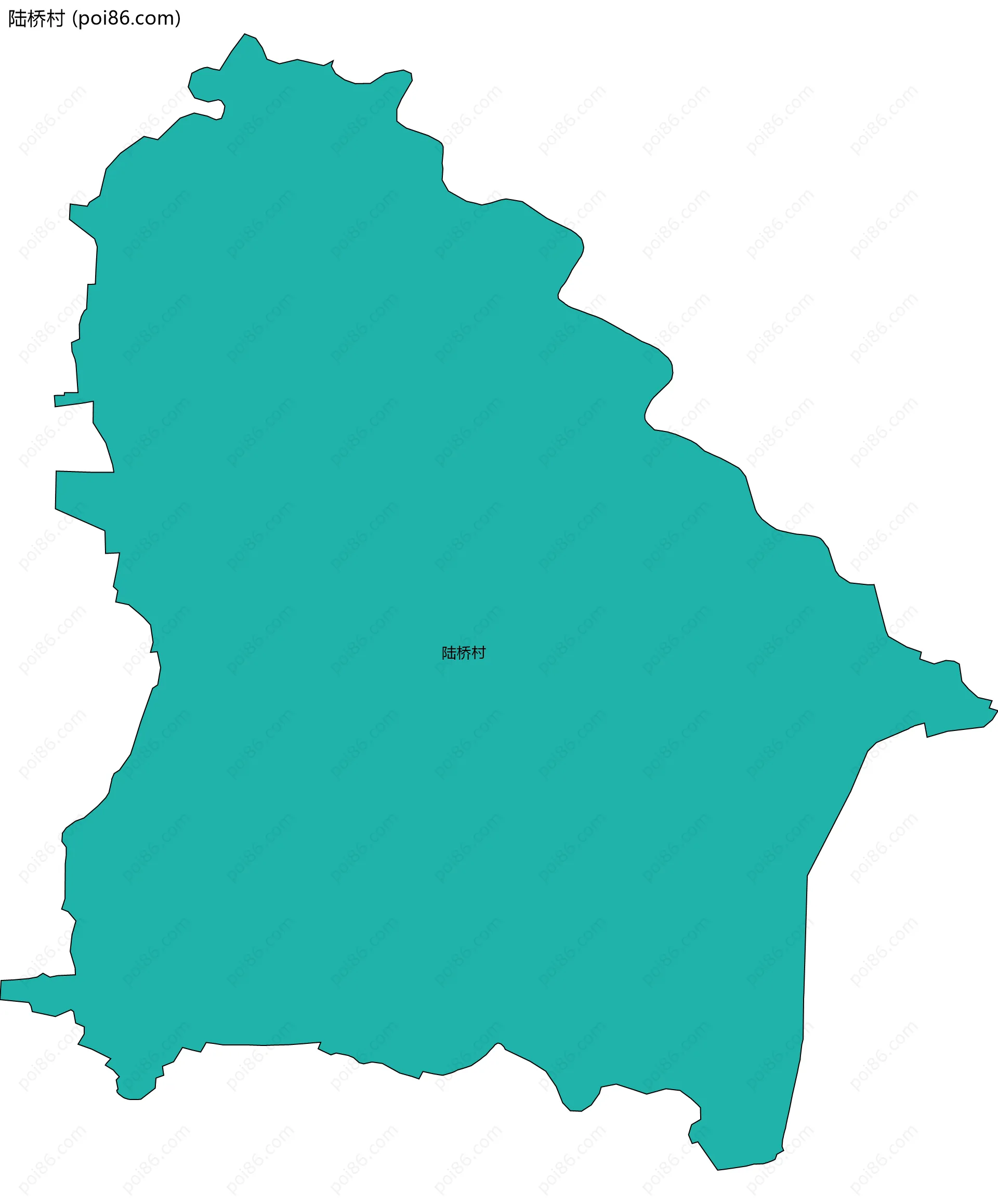 陆桥村边界地图