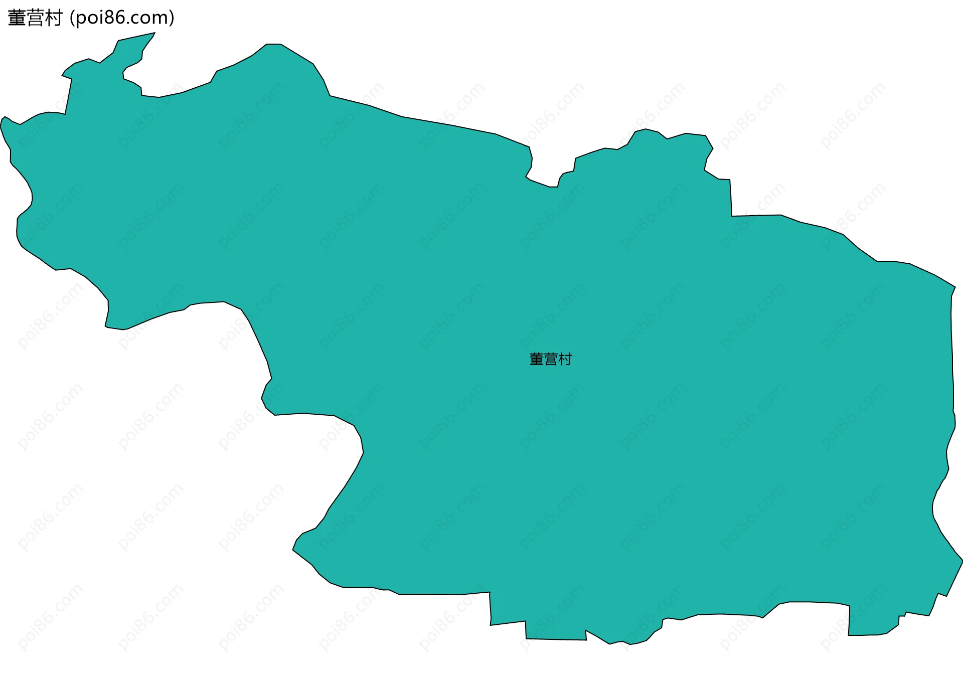 董营村边界地图