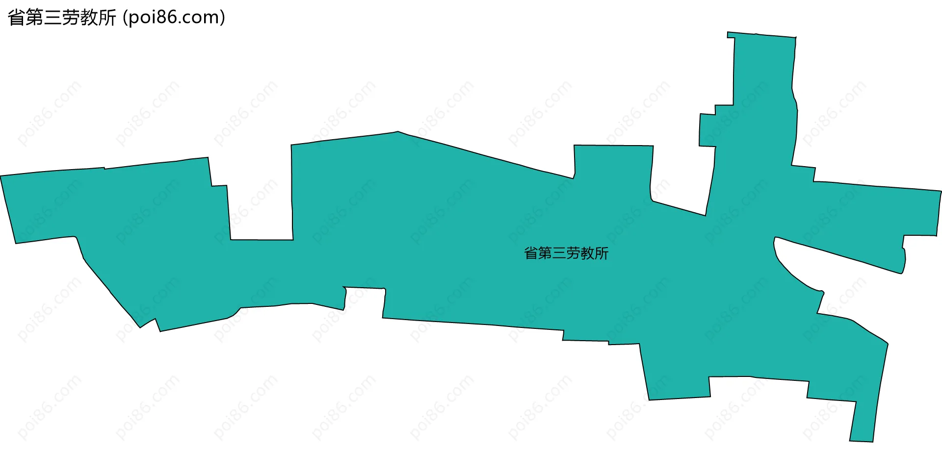 省第三劳教所边界地图