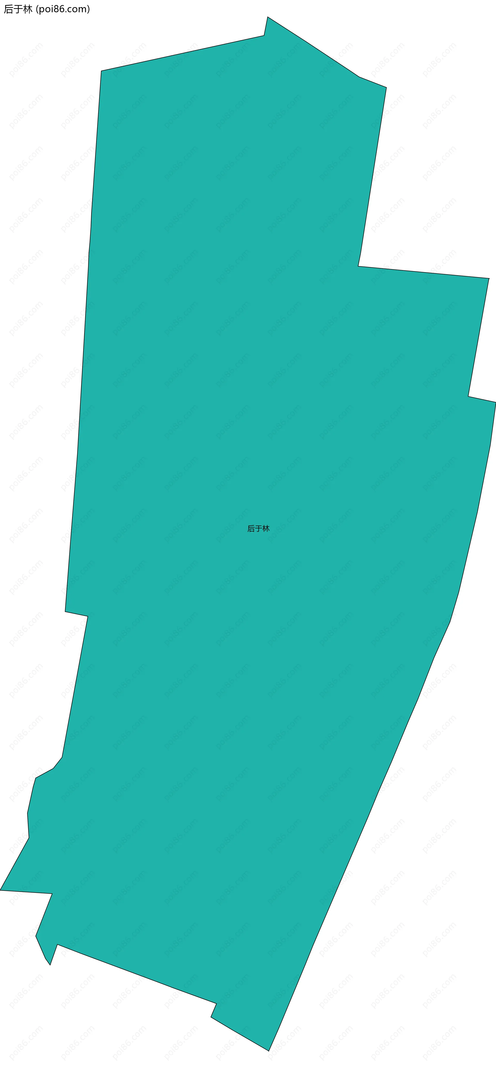 后于林边界地图