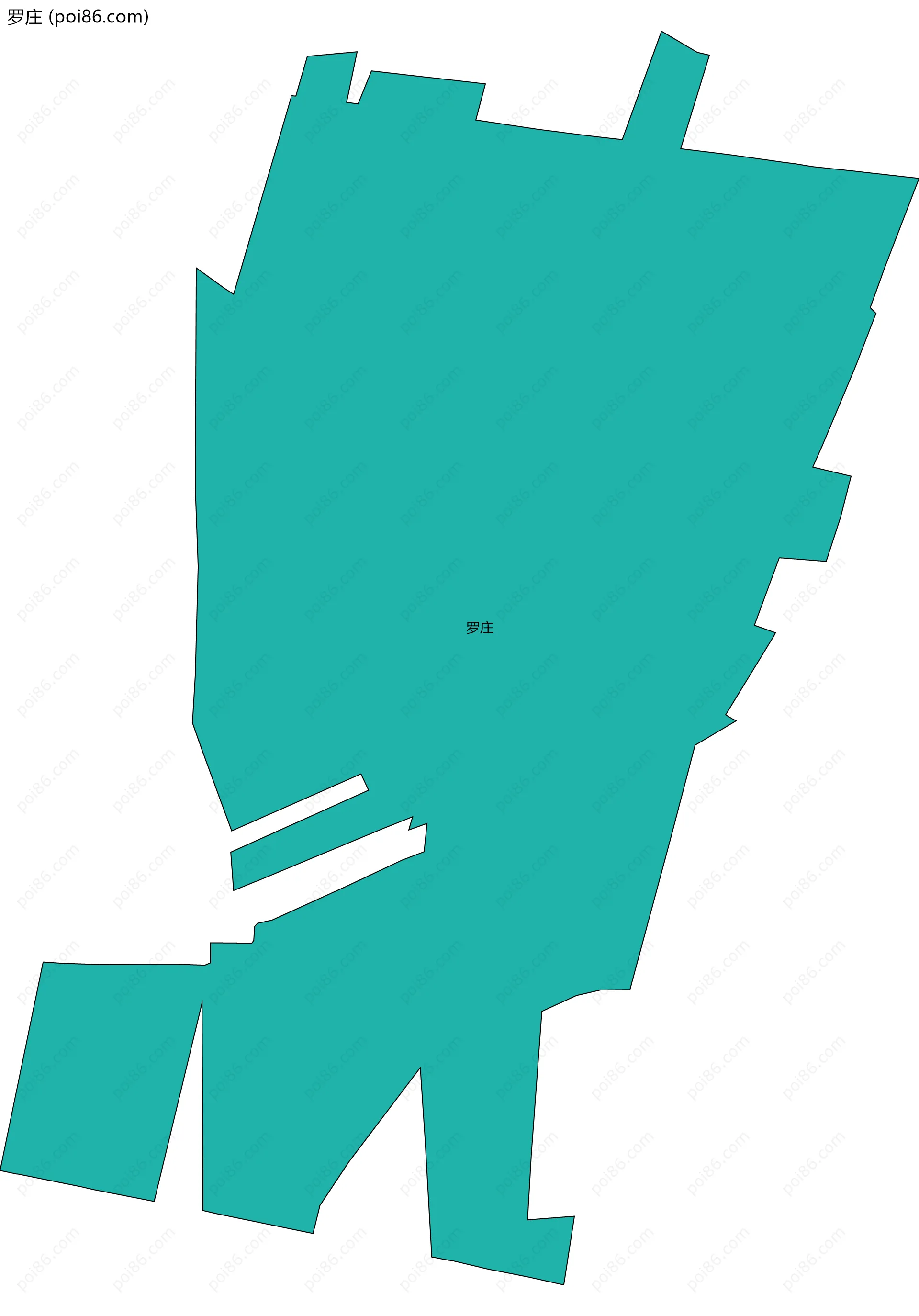 罗庄边界地图