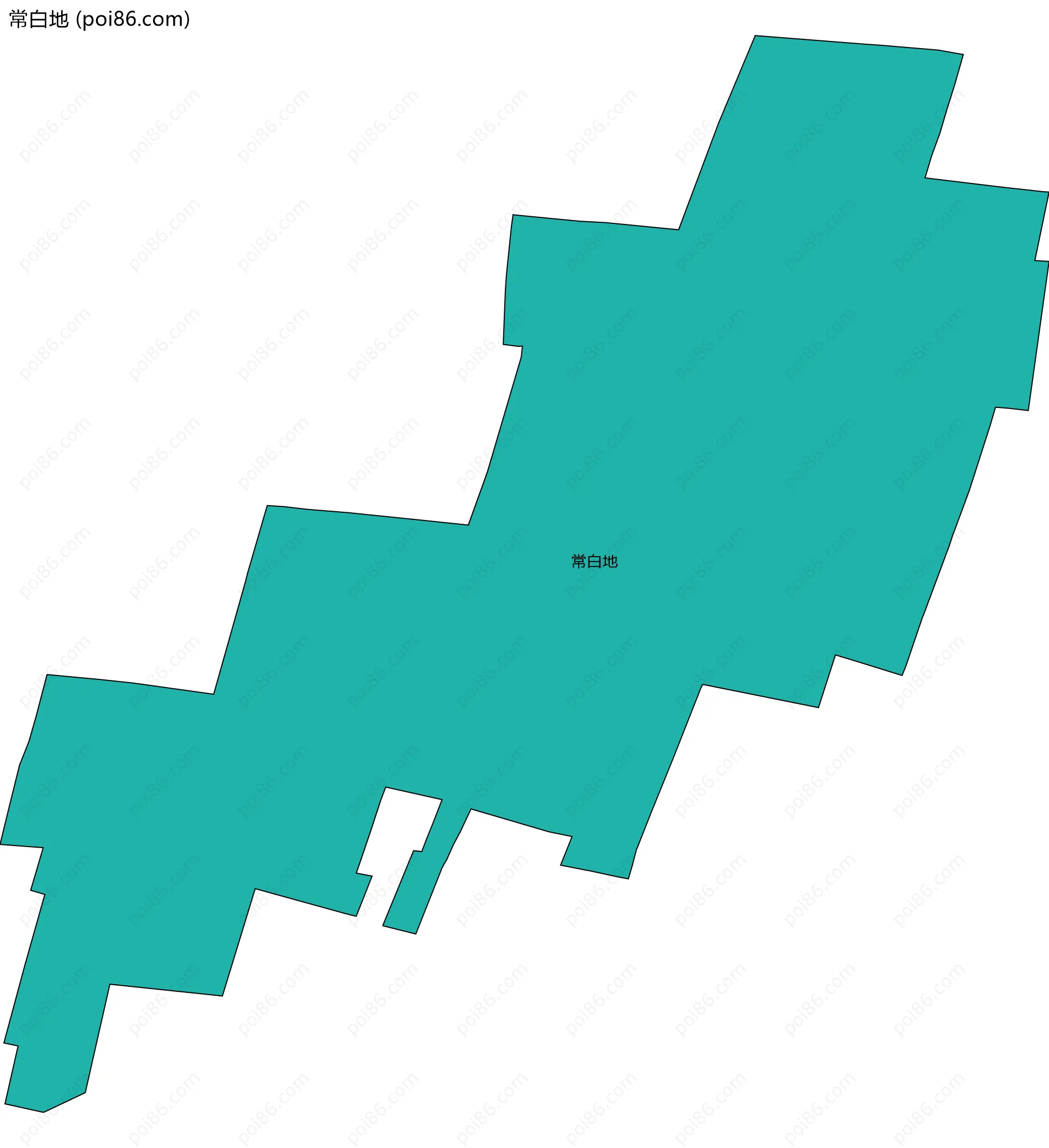 常白地边界地图