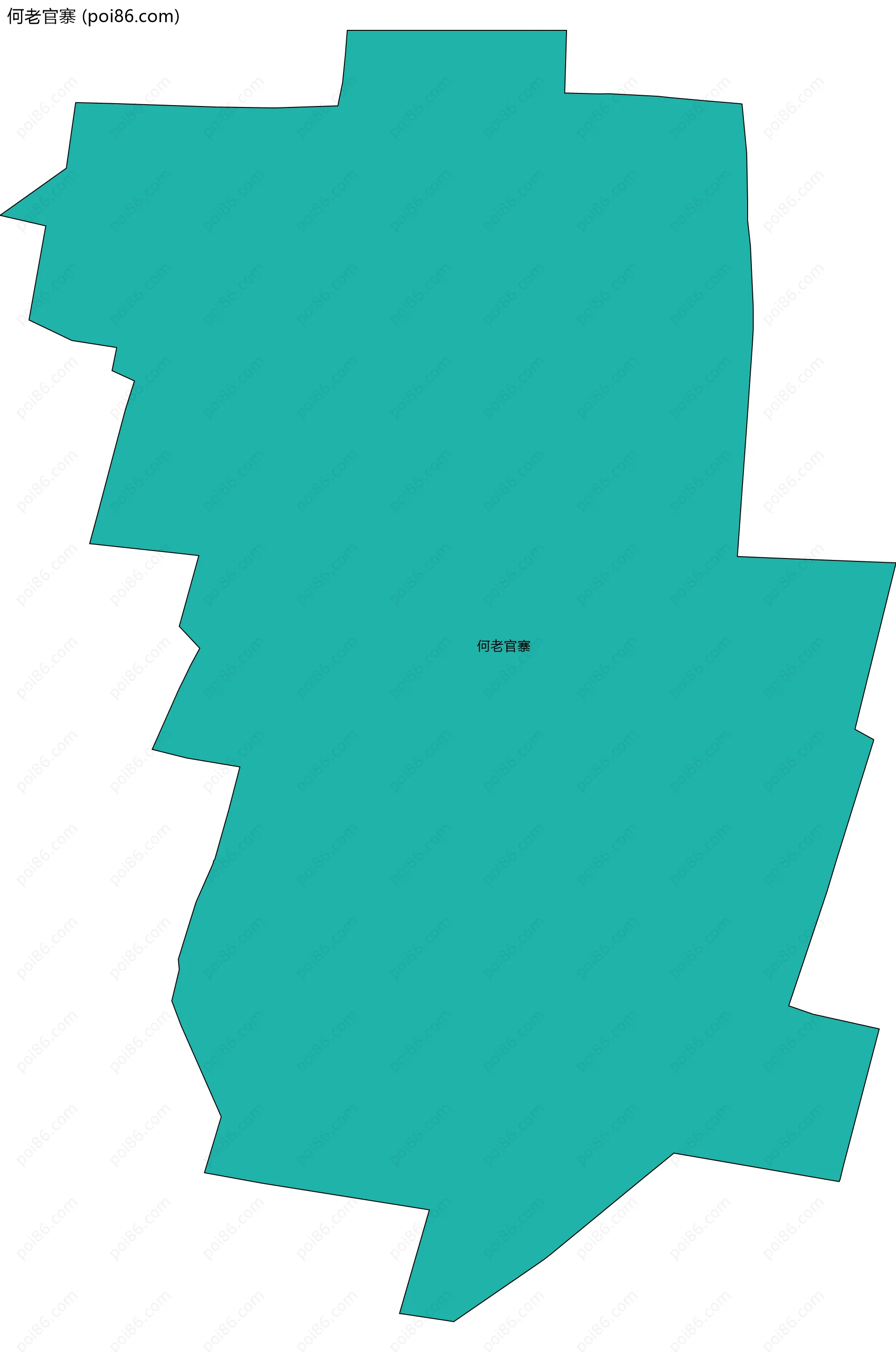 何老官寨边界地图