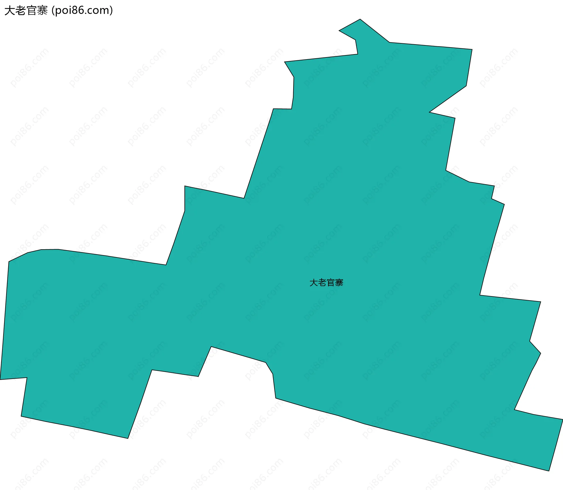 大老官寨边界地图