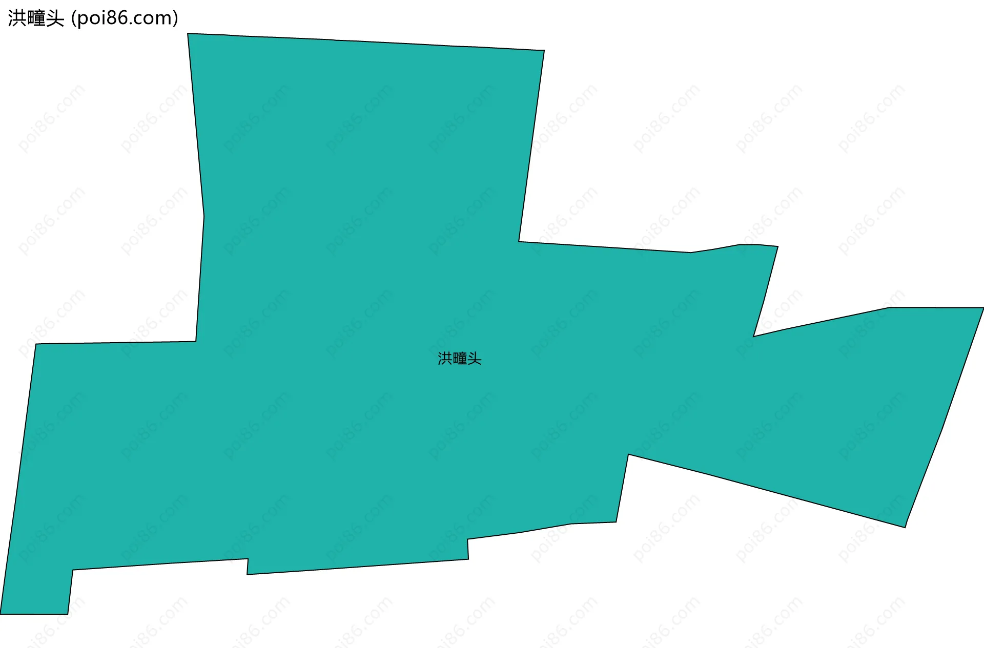 洪疃头边界地图
