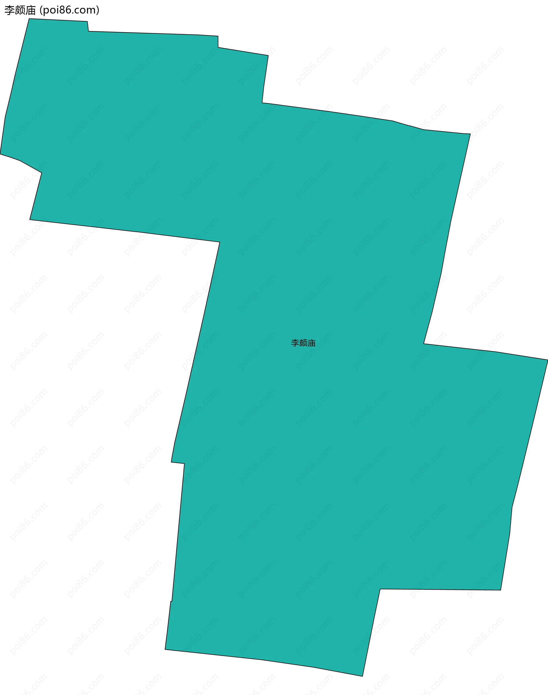 李颇庙边界地图