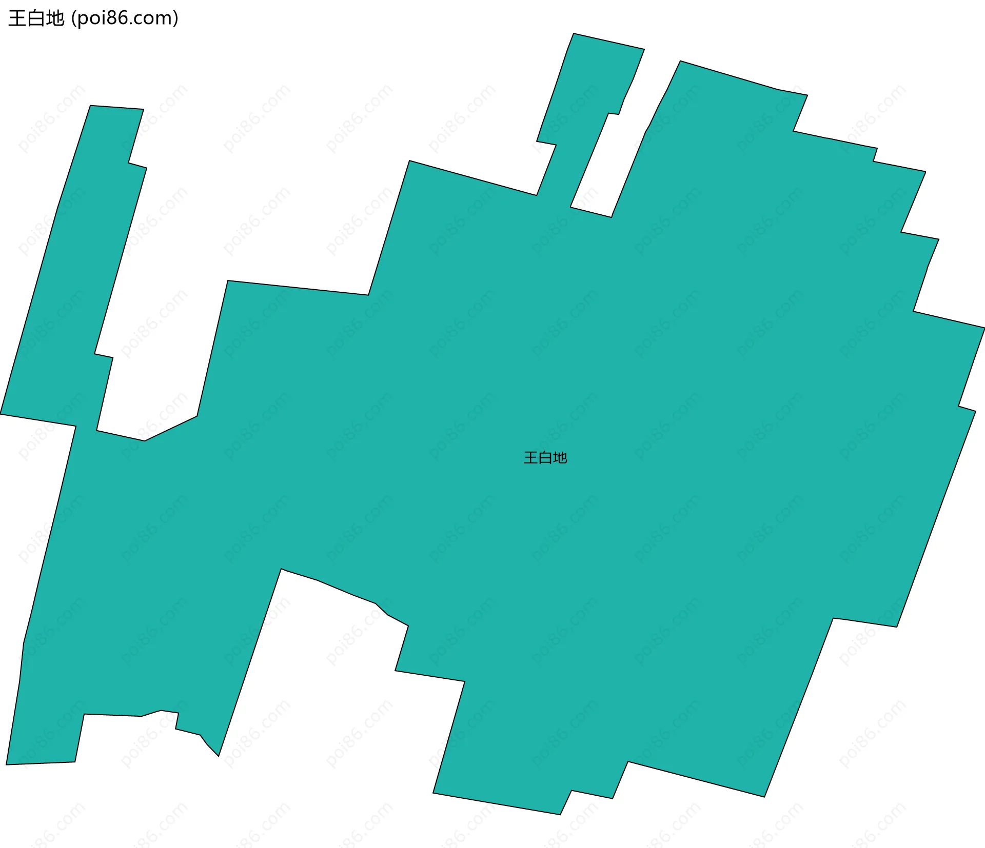 王白地边界地图