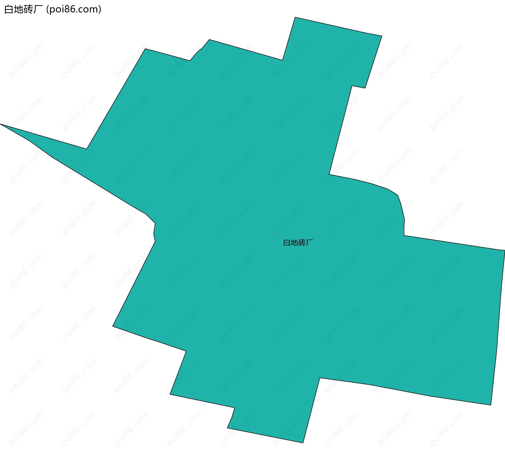 白地砖厂边界地图