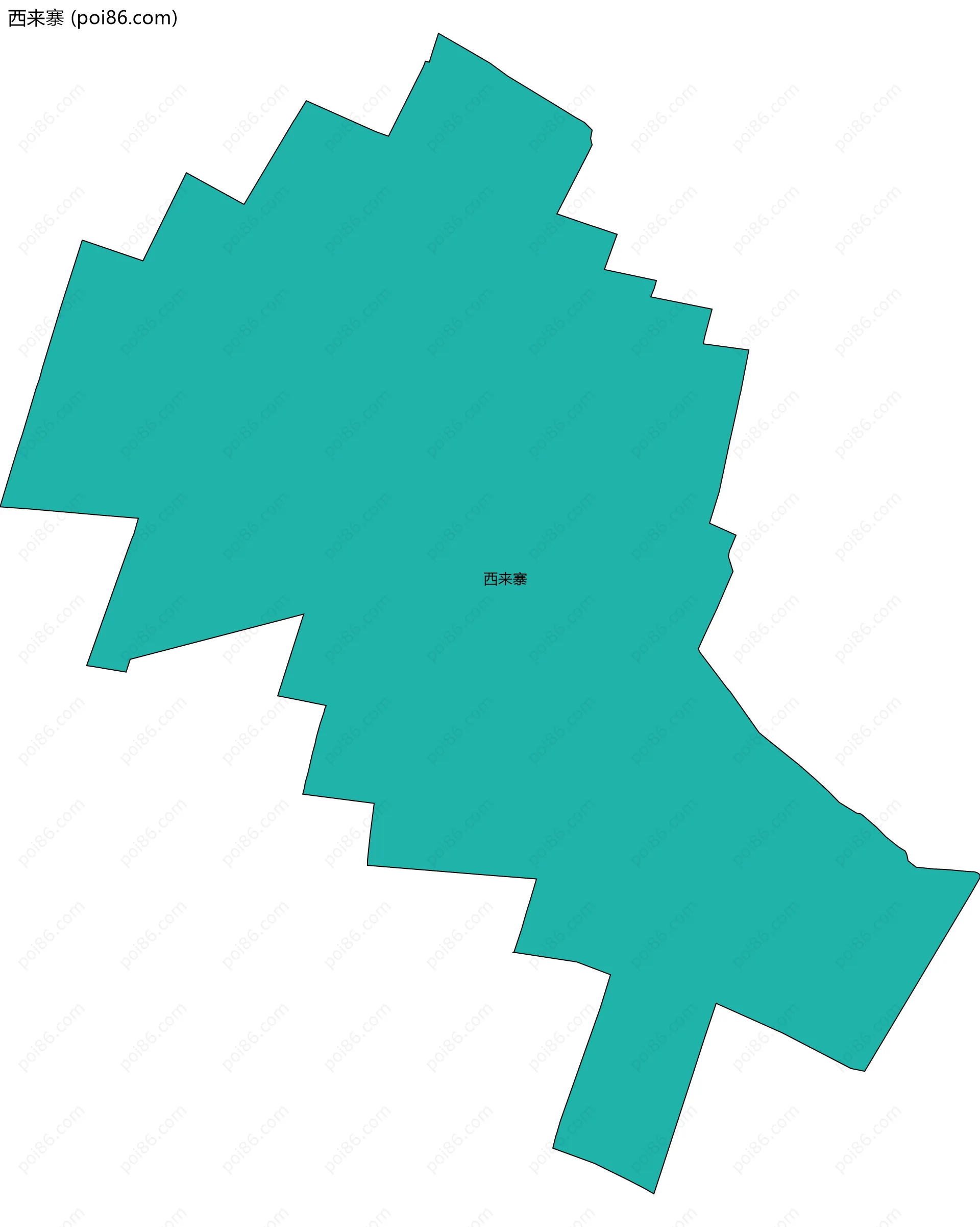 西来寨边界地图