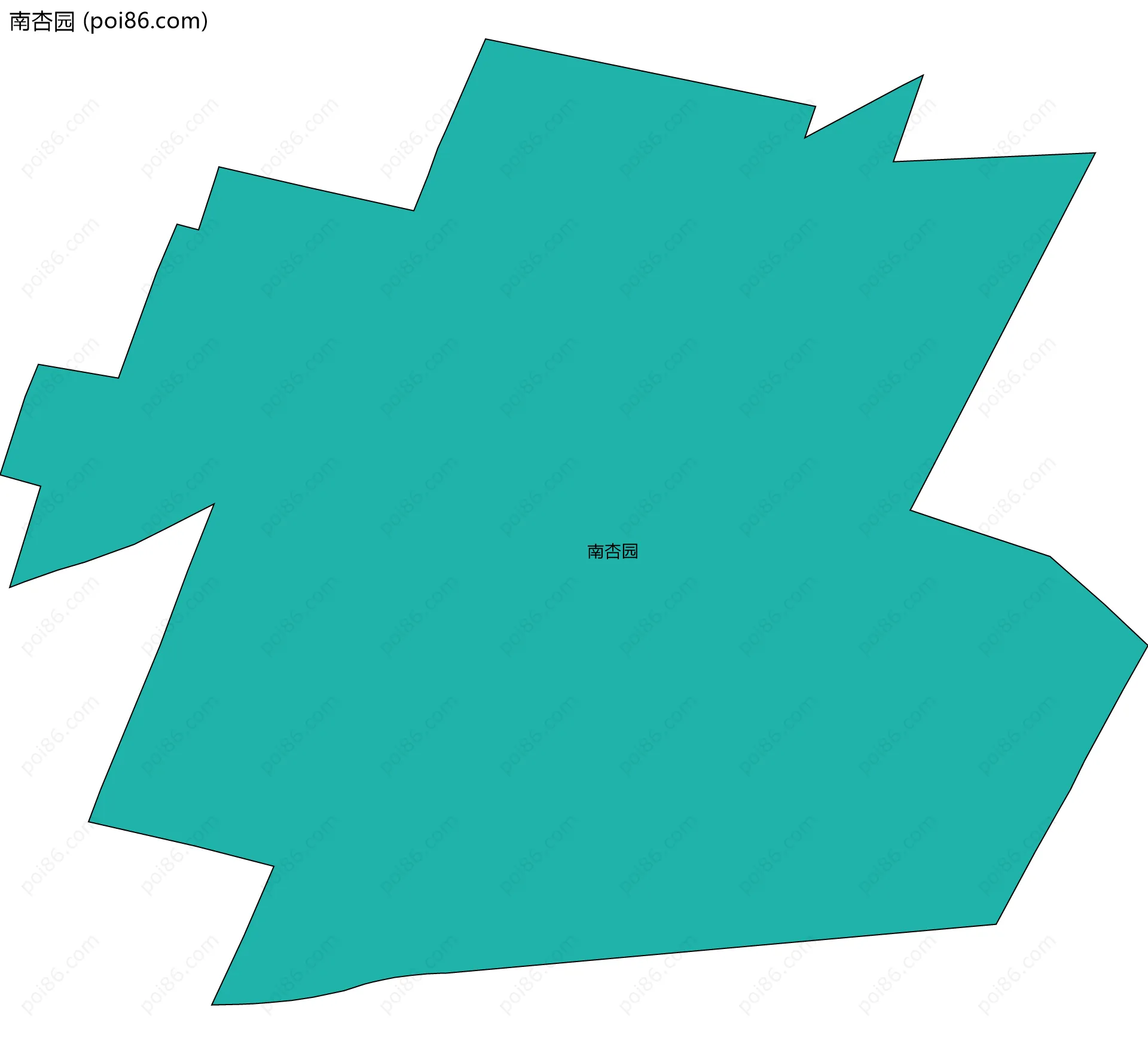 南杏园边界地图