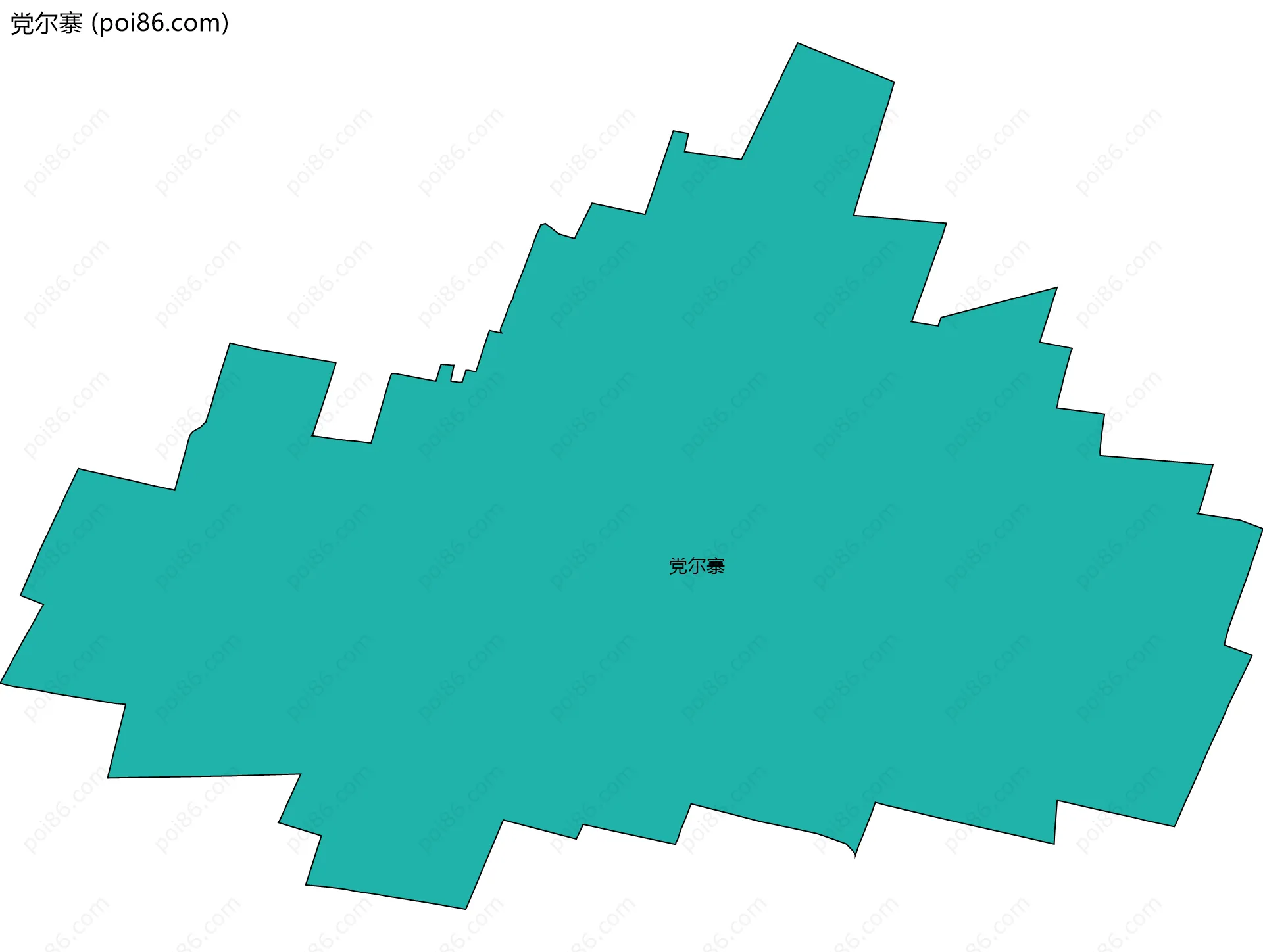 党尔寨边界地图