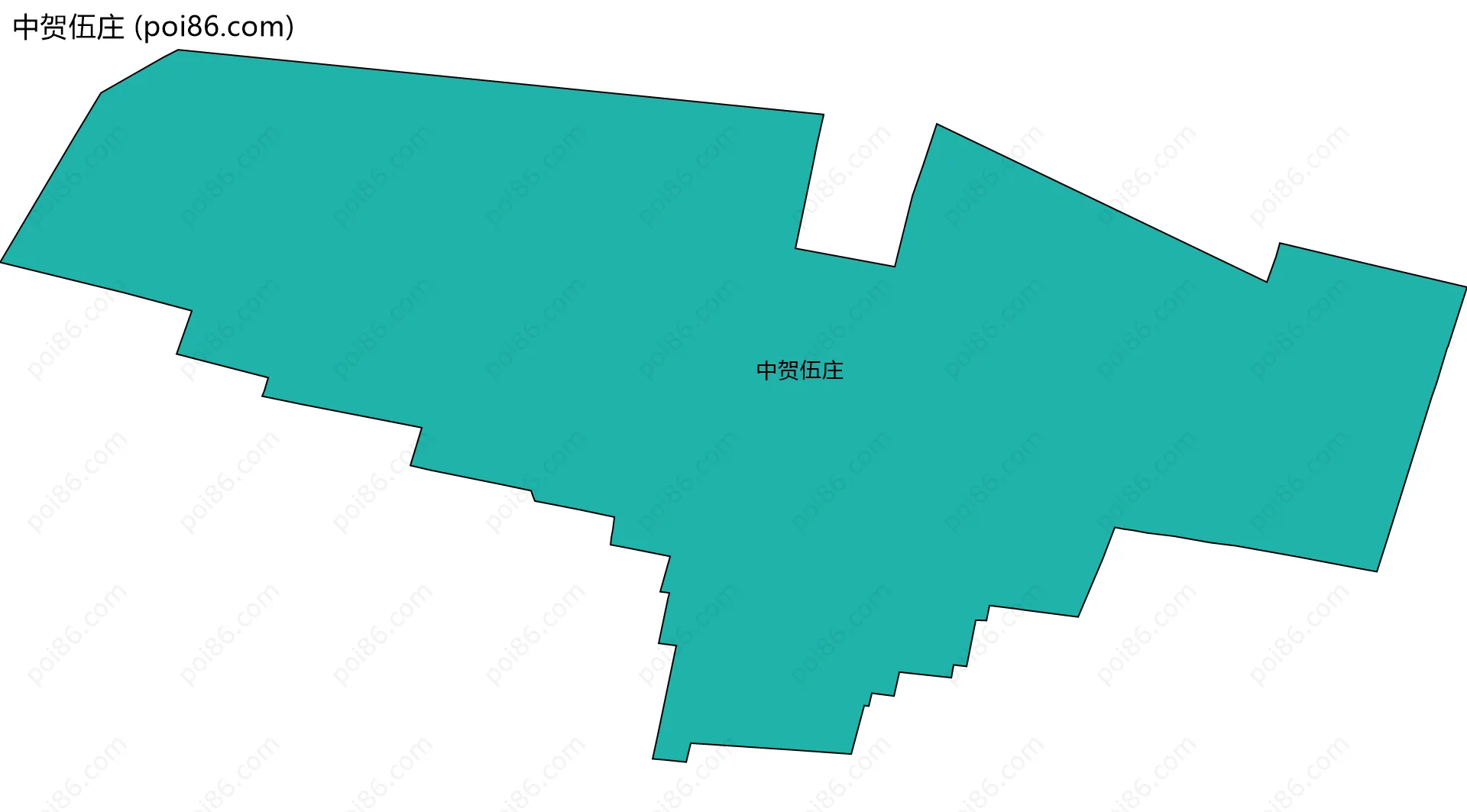 中贺伍庄边界地图