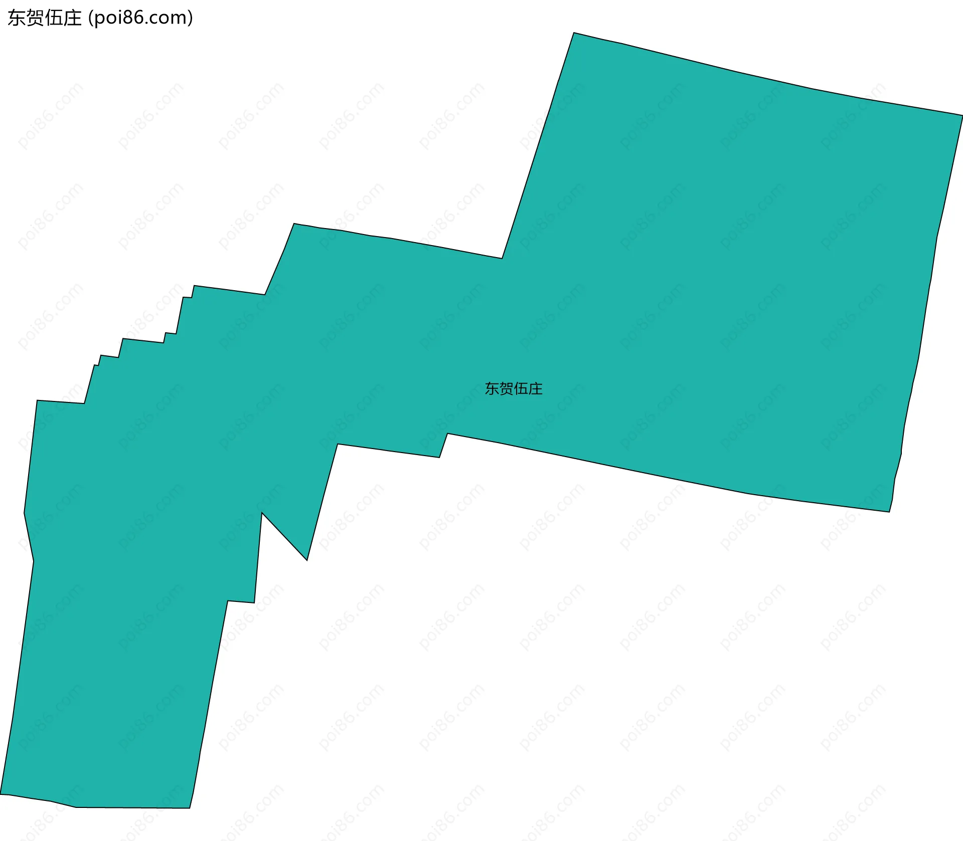 东贺伍庄边界地图