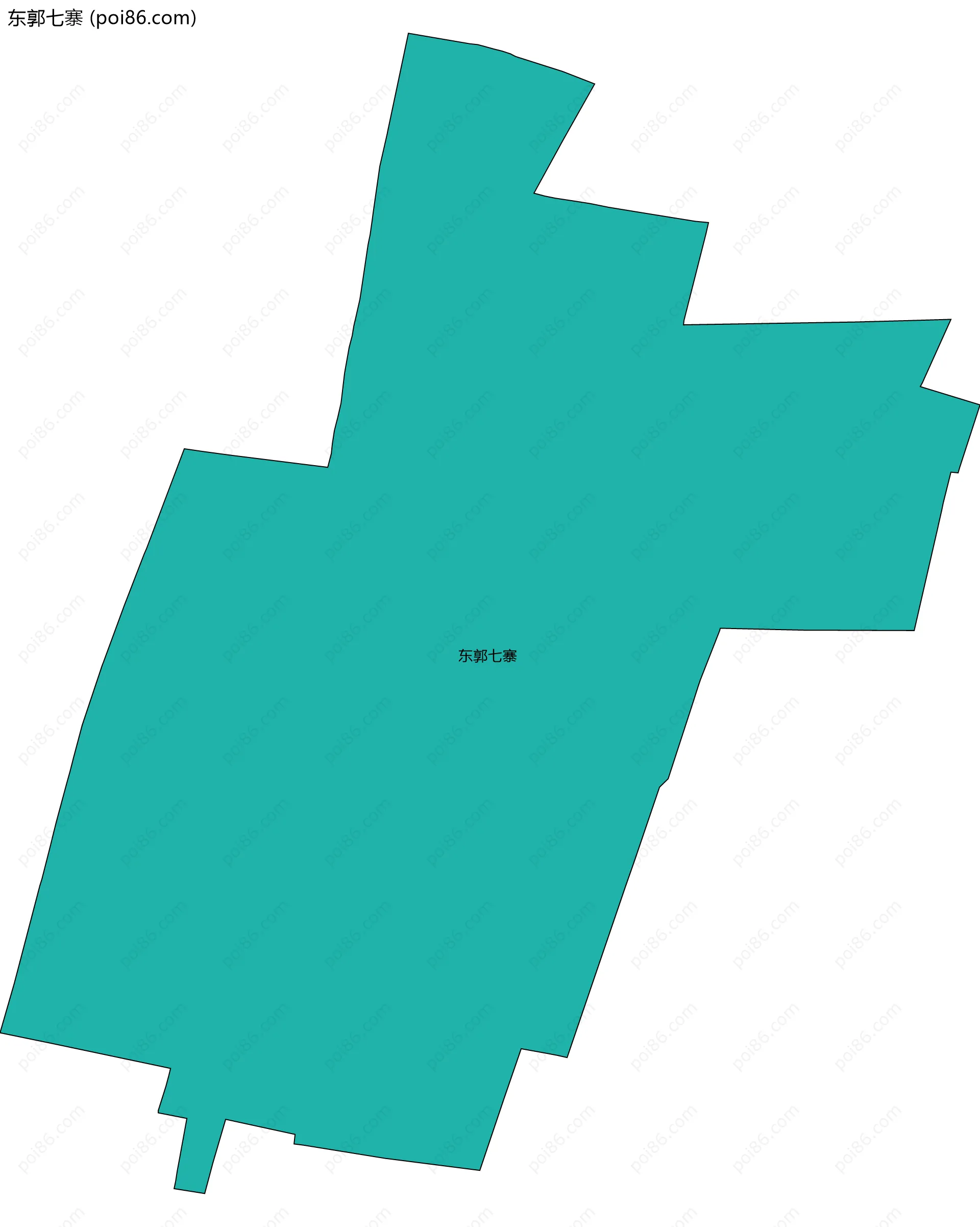 东郭七寨边界地图