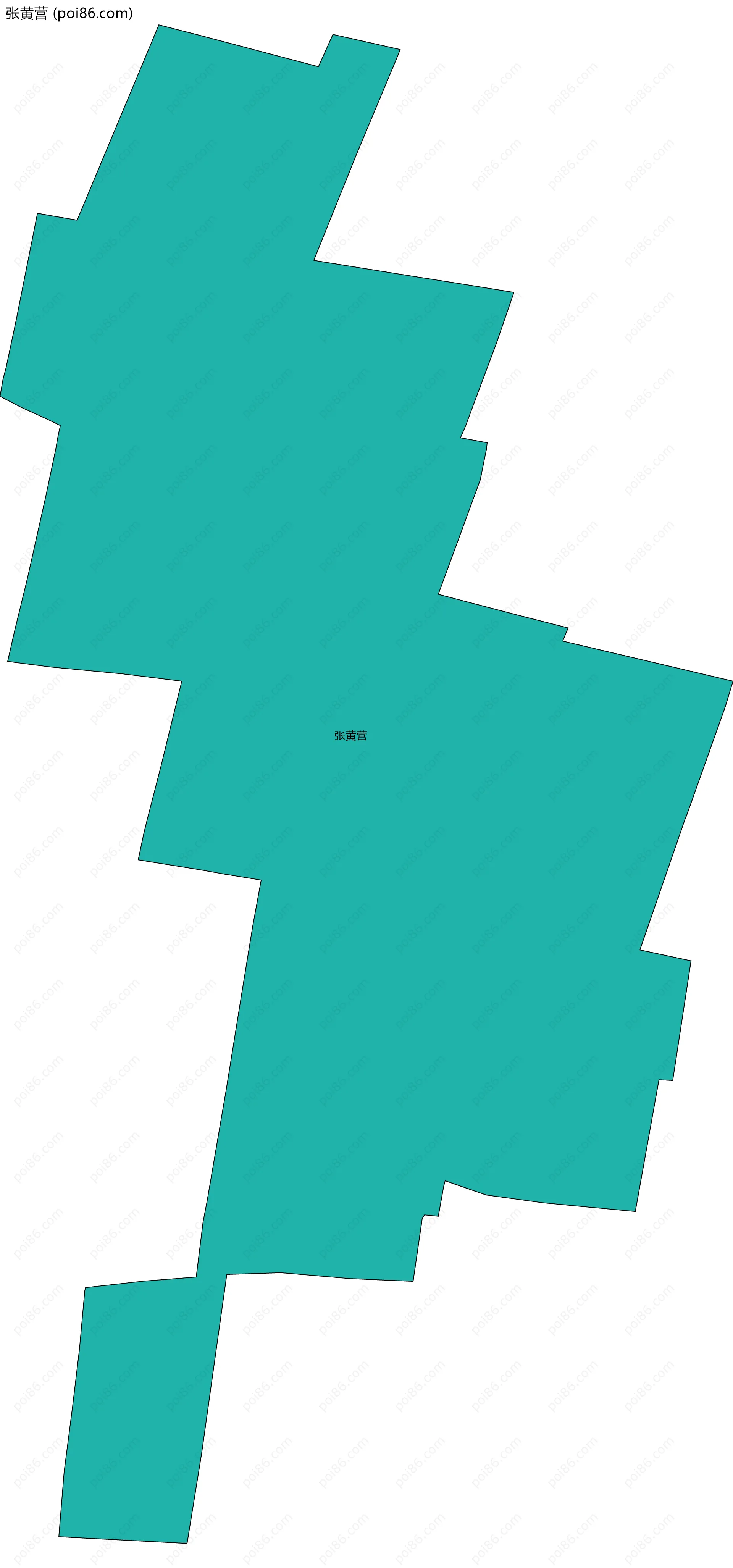 张黄营边界地图