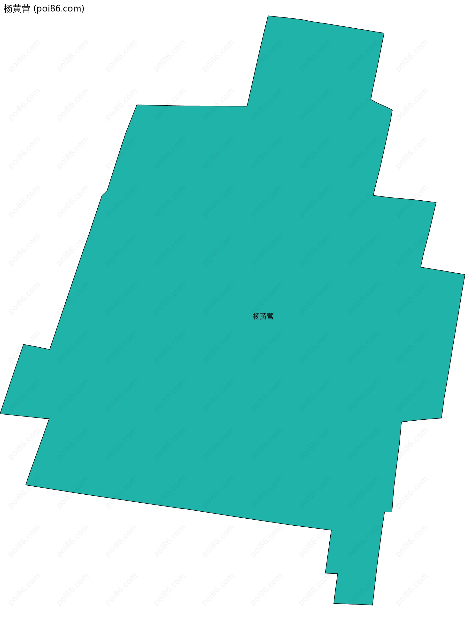 杨黄营边界地图