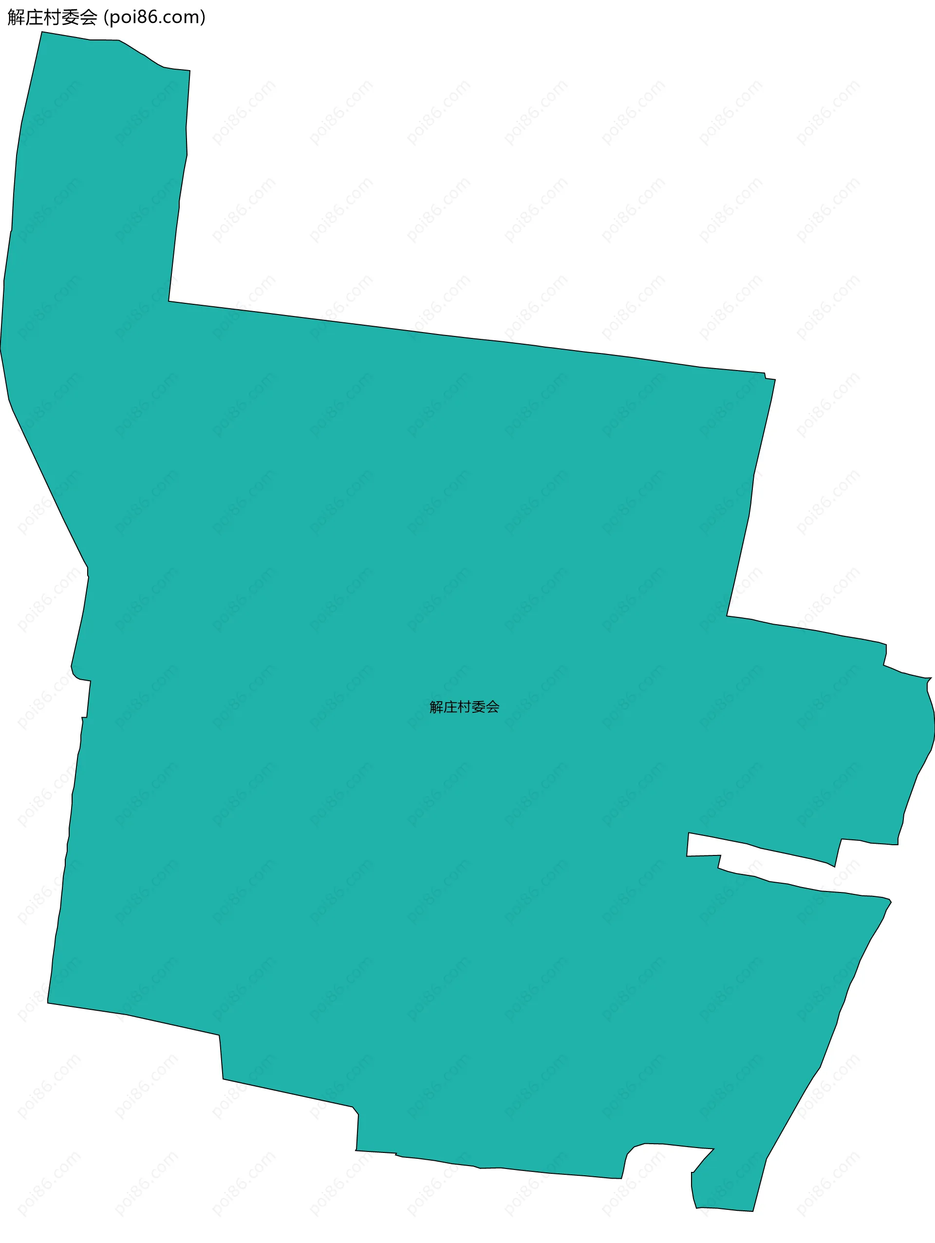 解庄村委会边界地图