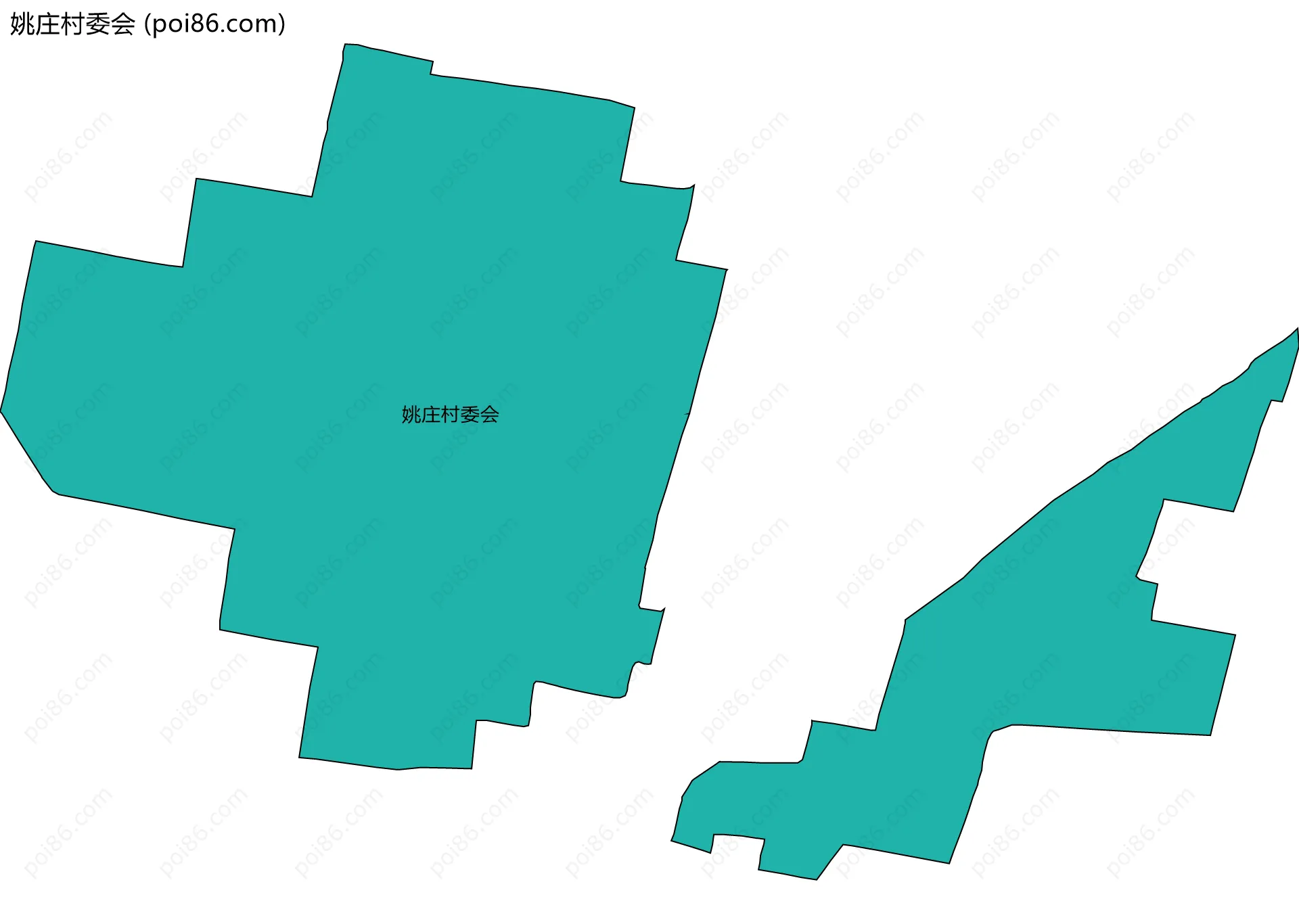 姚庄村委会边界地图