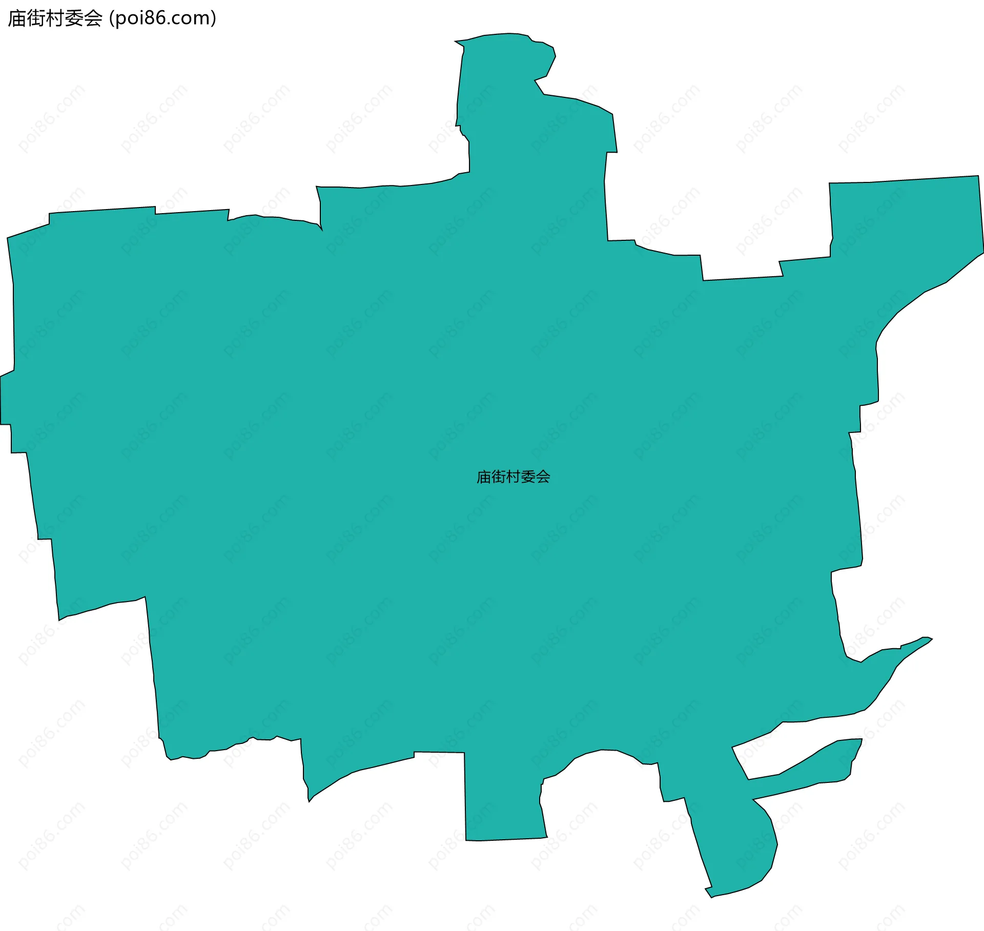 庙街村委会边界地图