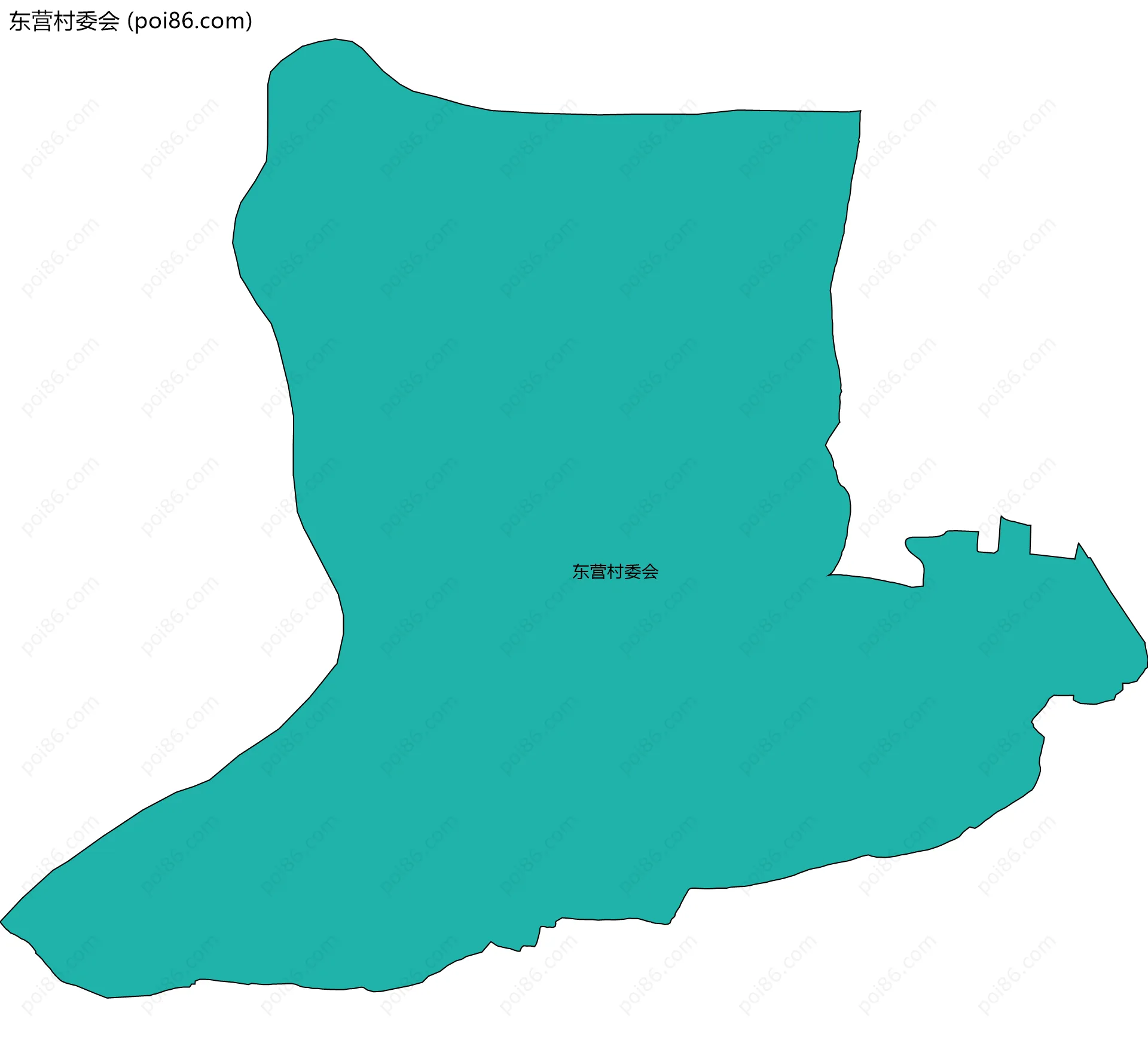 东营村委会边界地图
