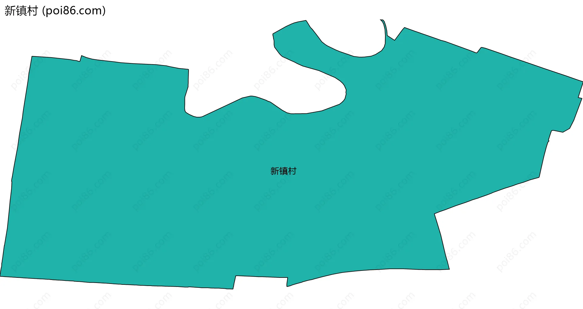 新镇村边界地图
