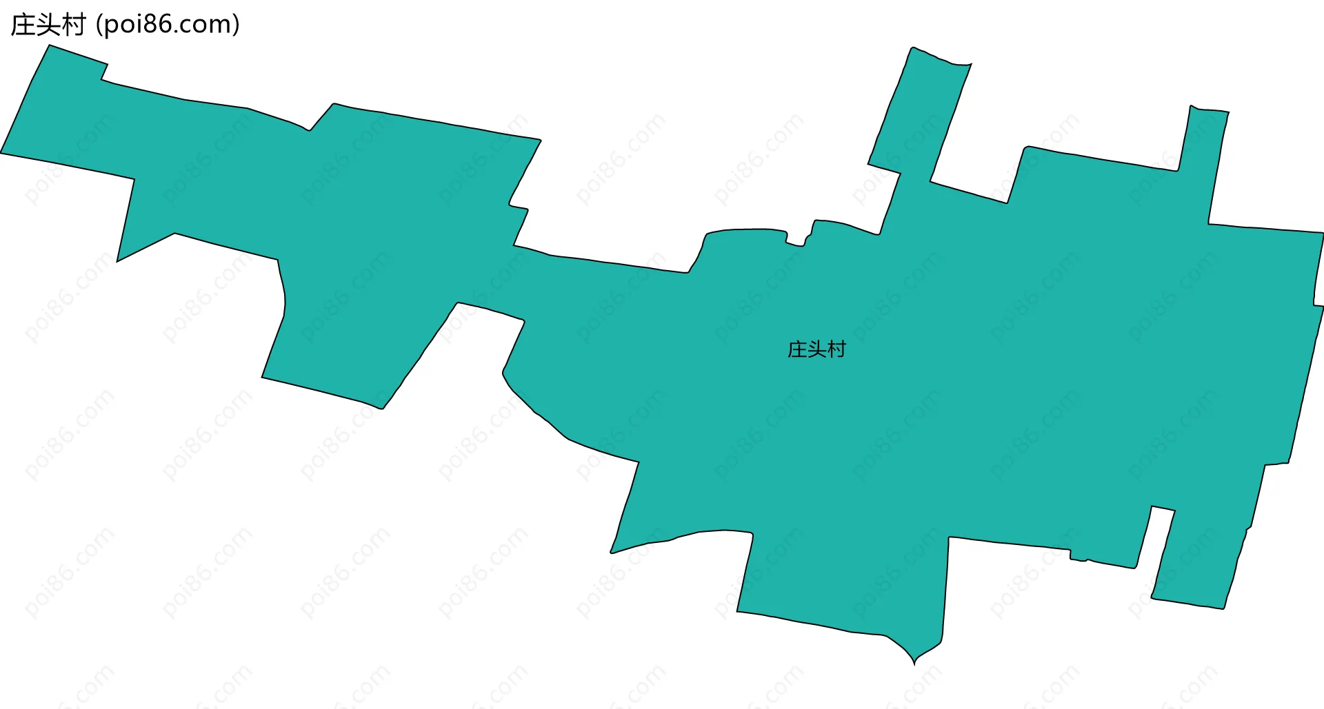 庄头村边界地图