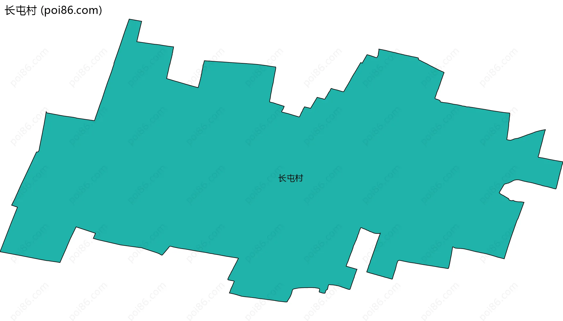 长屯村边界地图