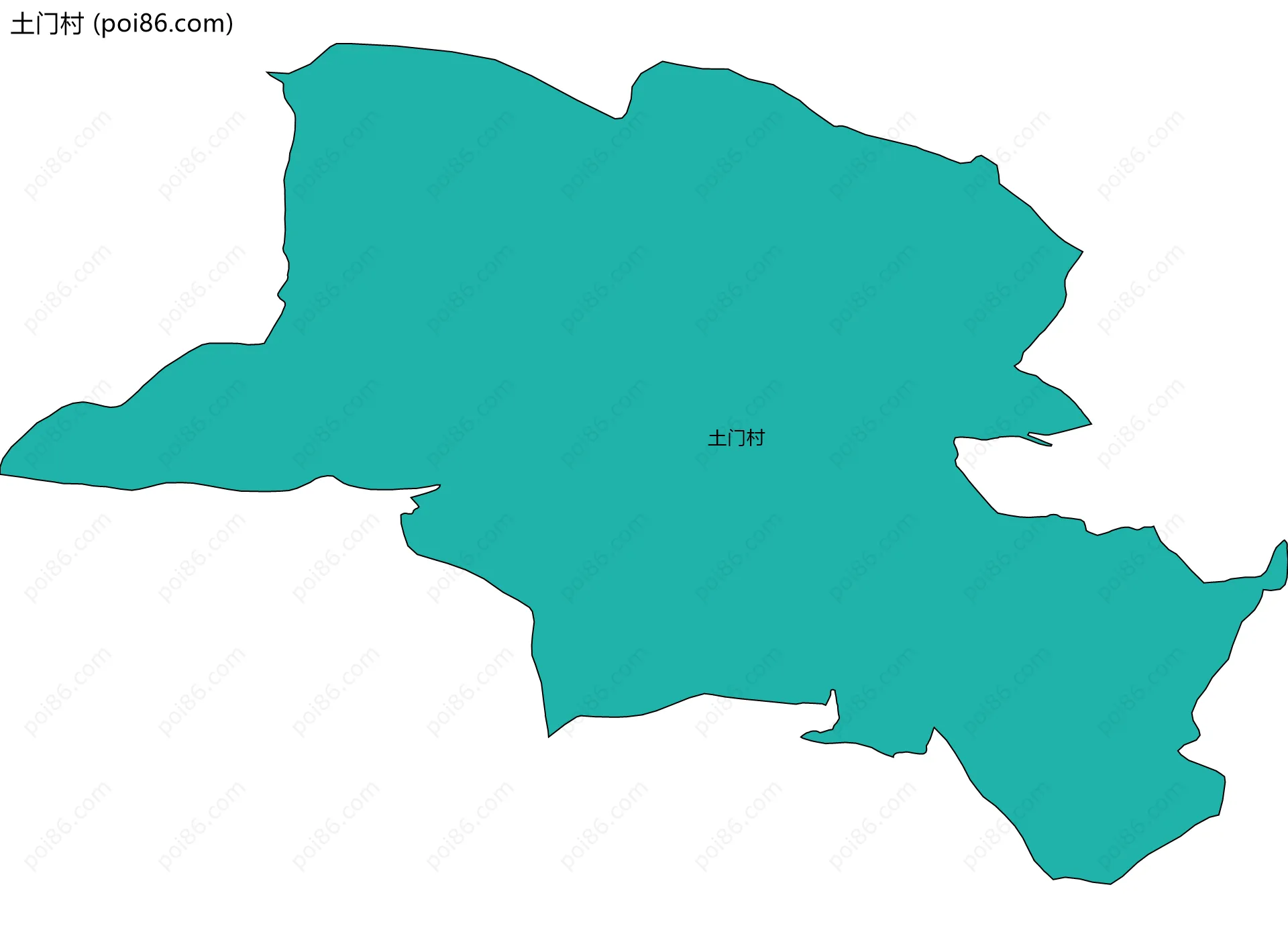 土门村边界地图