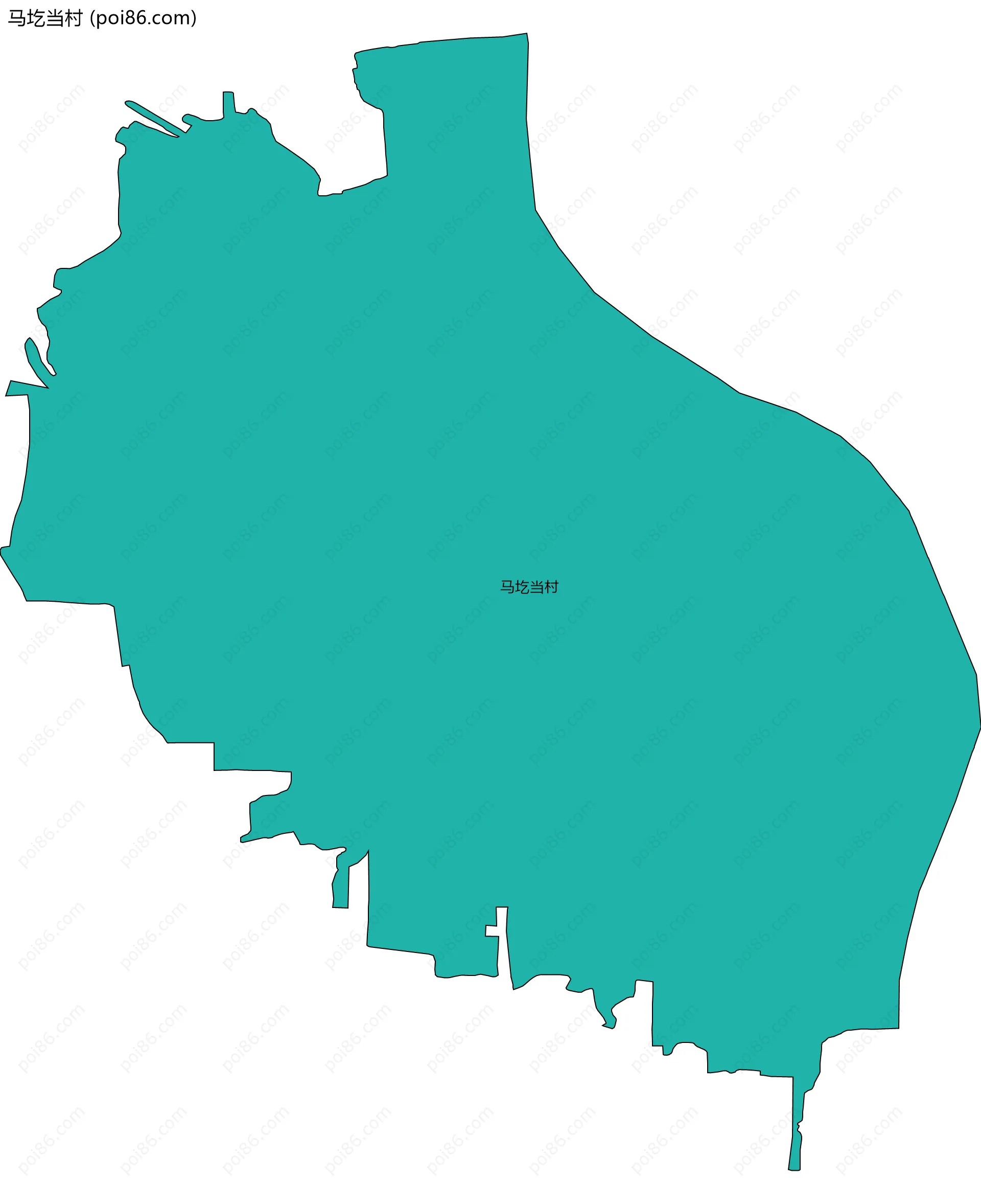 马圪当村边界地图