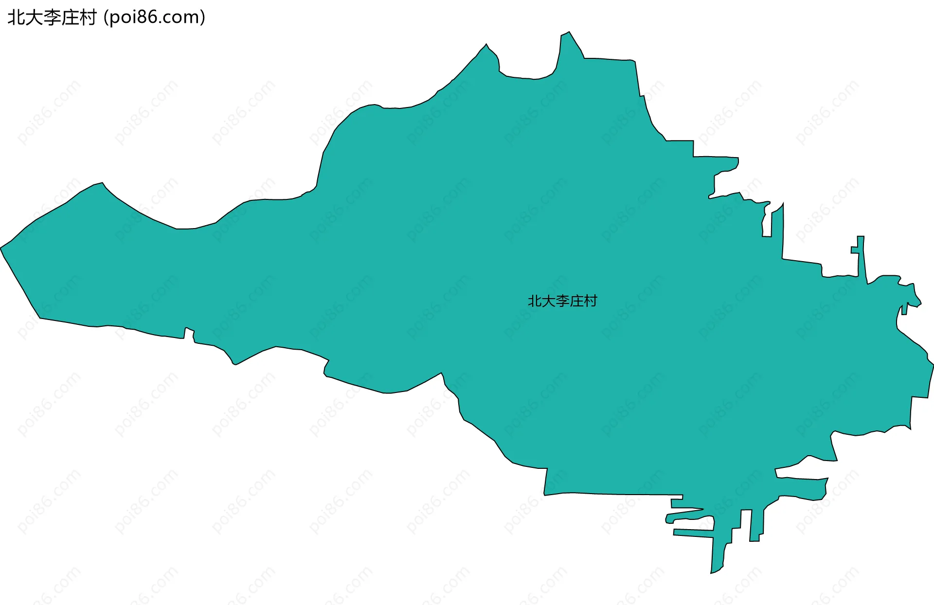 北大李庄村边界地图
