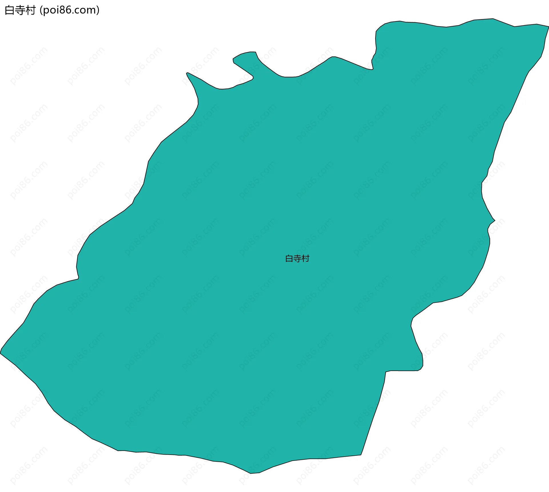 白寺村边界地图