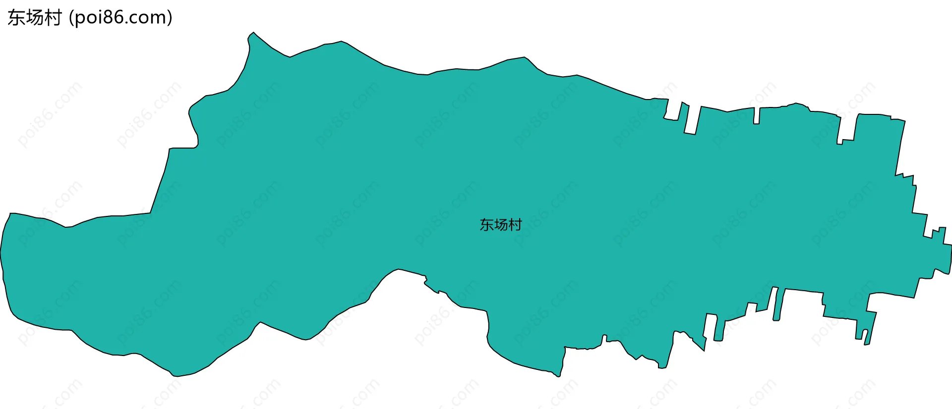 东场村边界地图