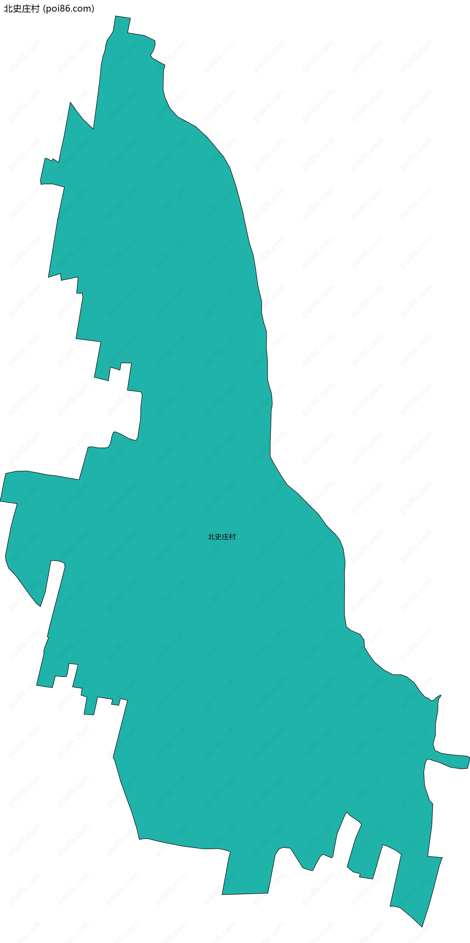 北史庄村边界地图