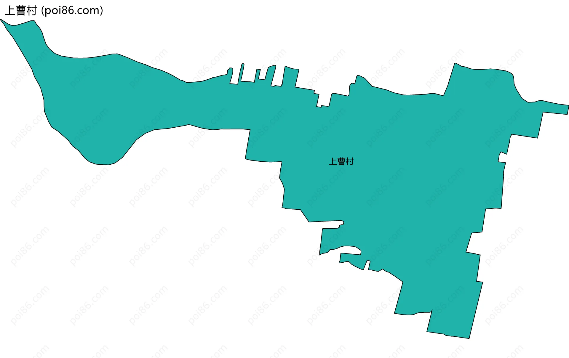 上曹村边界地图