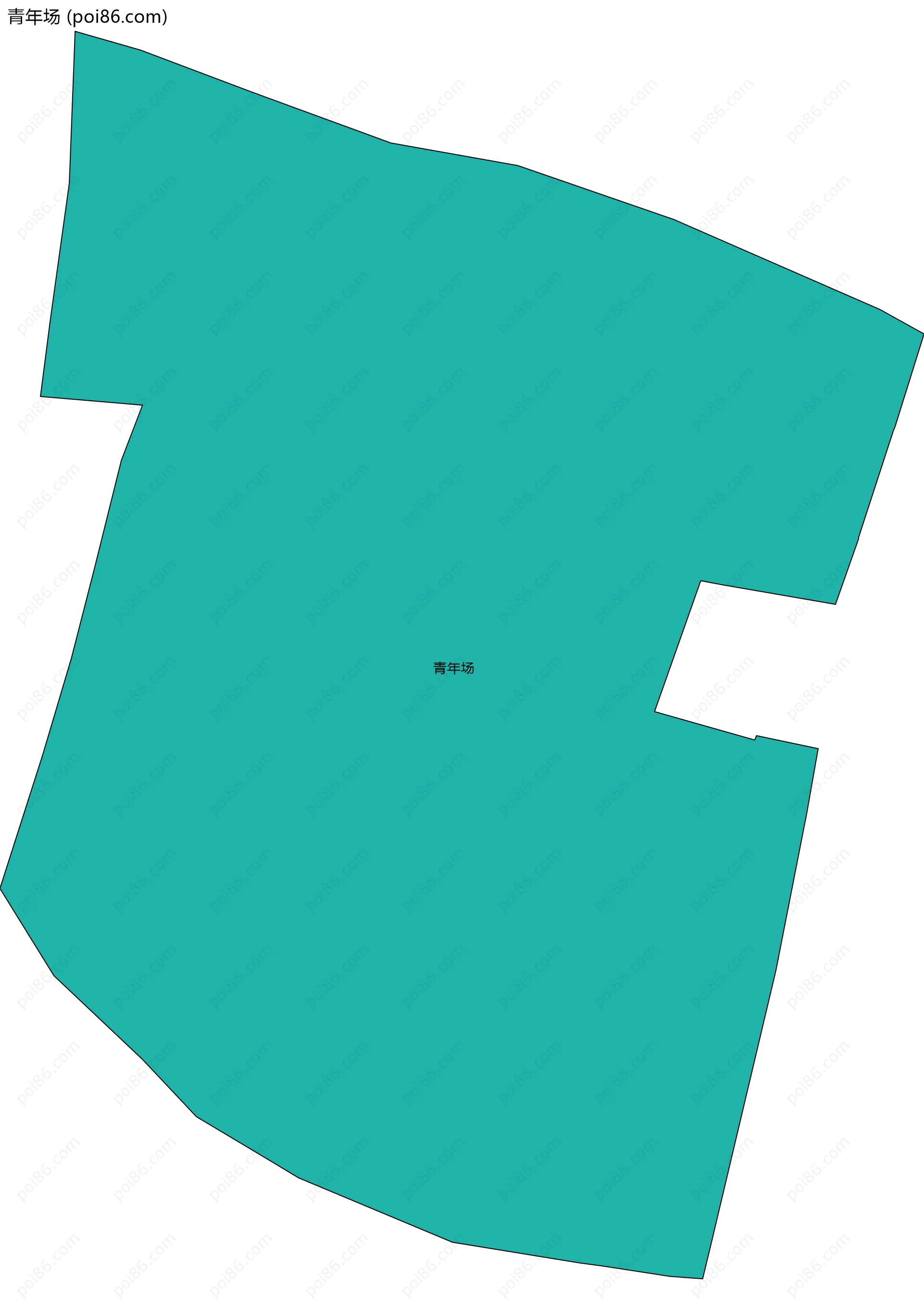 青年场边界地图