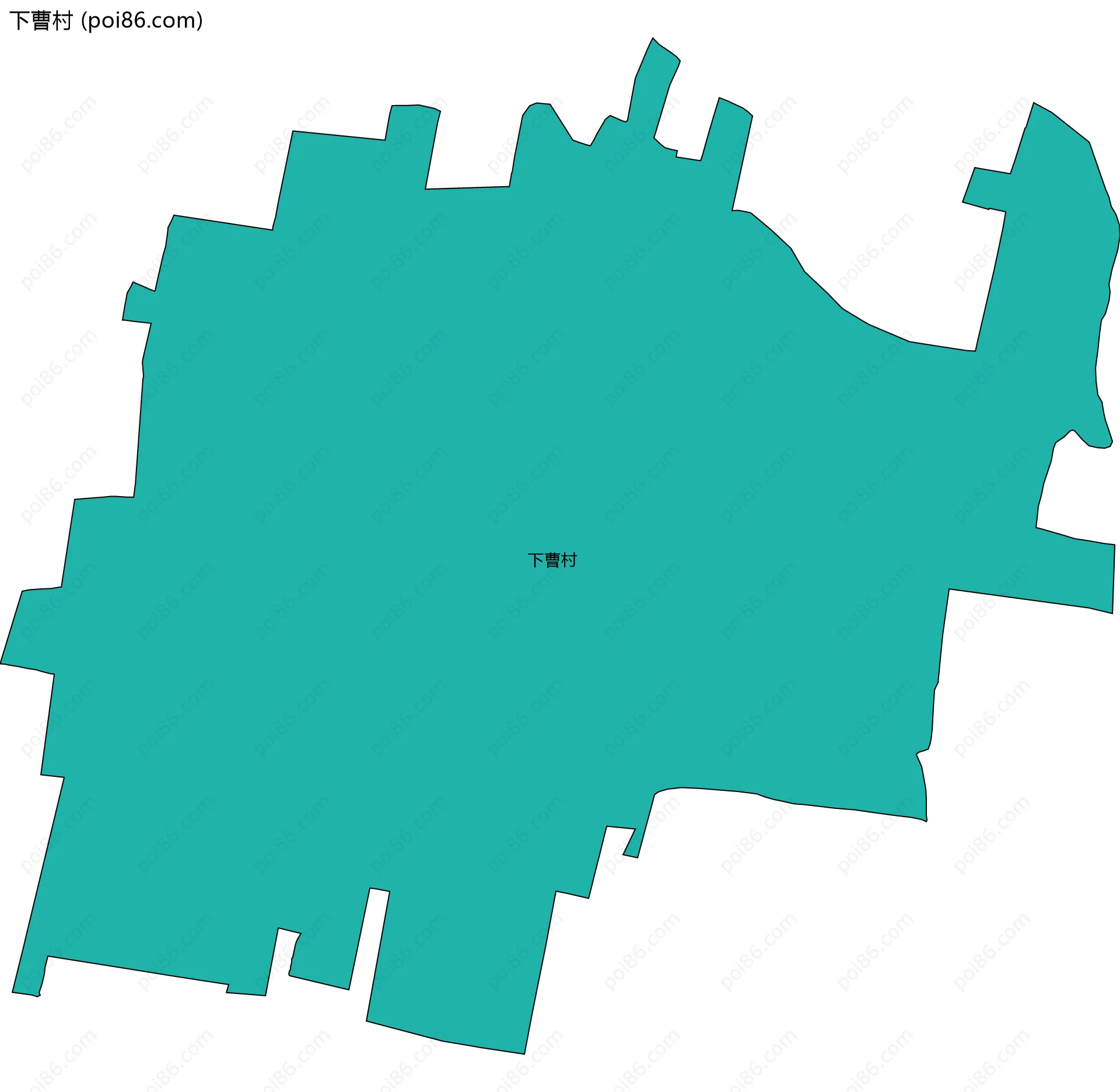 下曹村边界地图