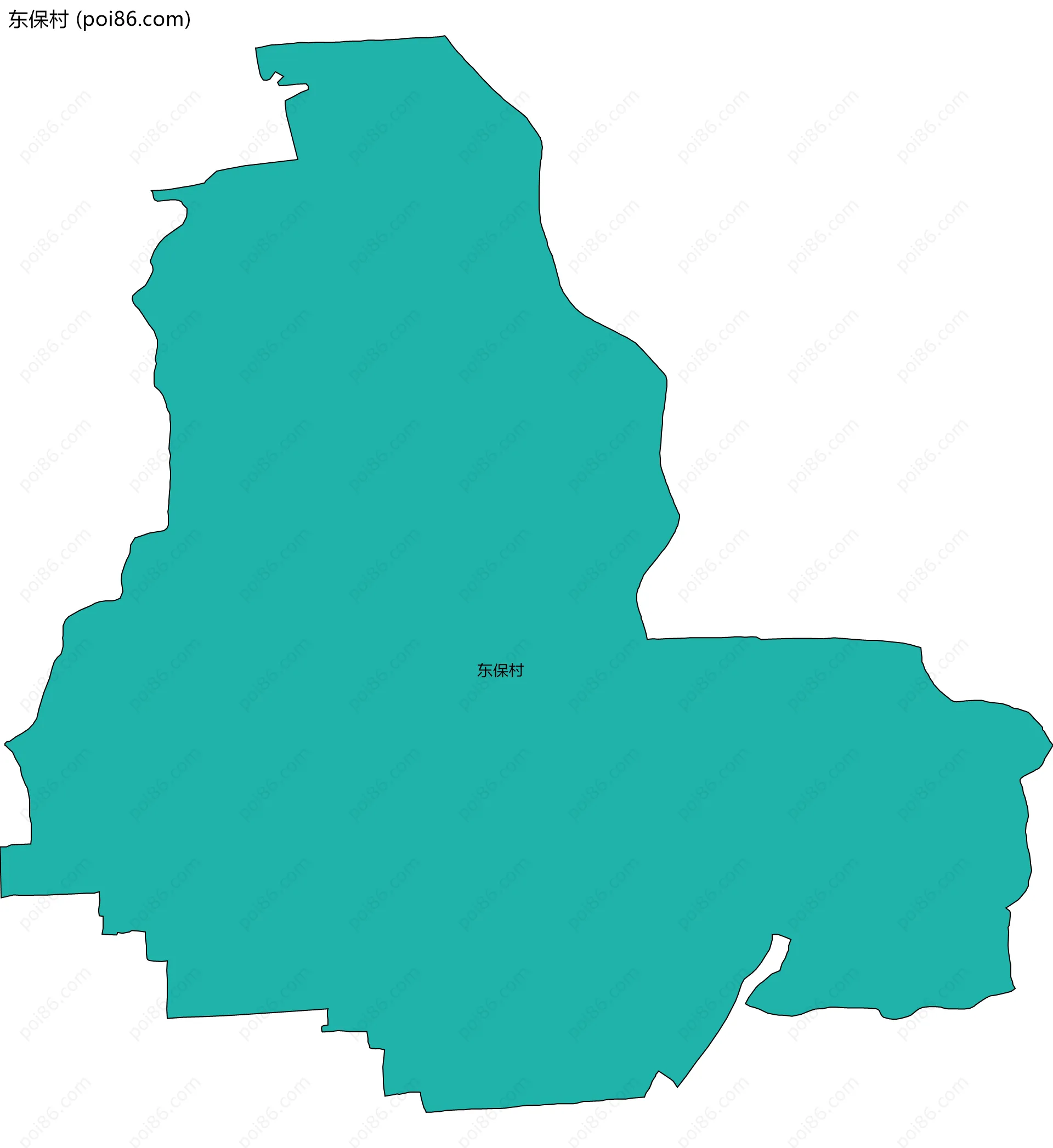 东保村边界地图